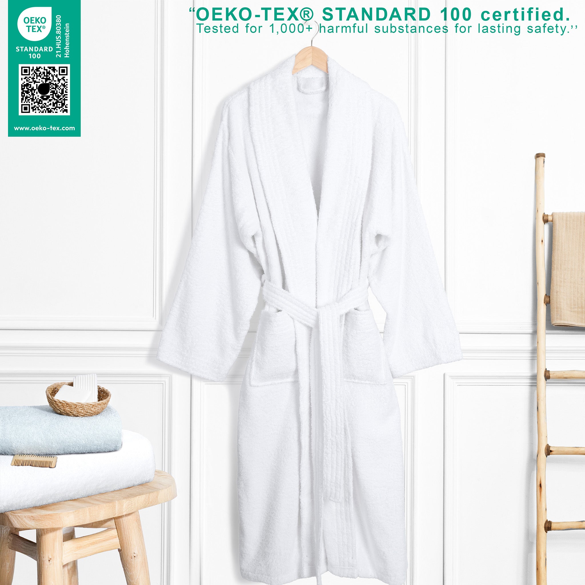 American Soft Linen Luxury Men’s Robe – 100% Cotton, Quick Dry, Turkish Bathrobe for Wholesale