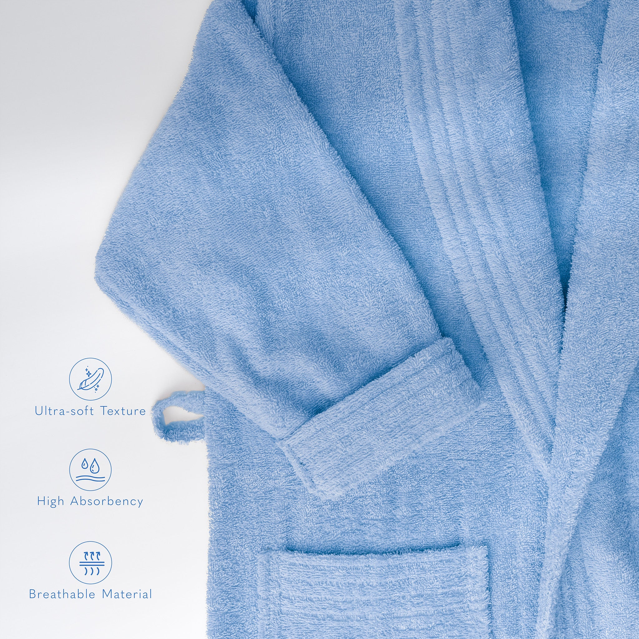 American Soft Linen Luxury Men’s Robe – 100% Cotton, Quick Dry, Turkish Bathrobe for Wholesale
