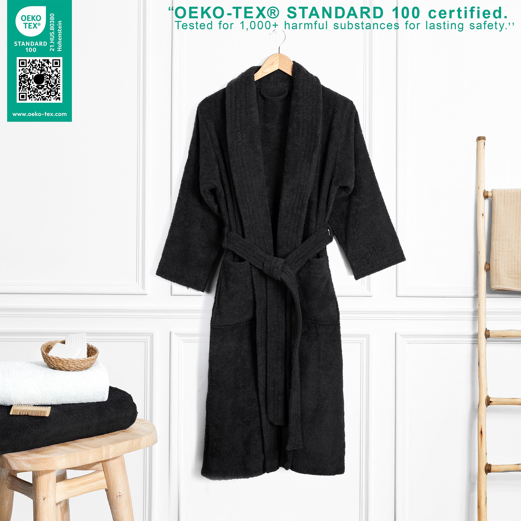 American Soft Linen Luxury Women’s Robe – 100% Cotton, Quick Dry, Turkish Bathrobe for Wholesale