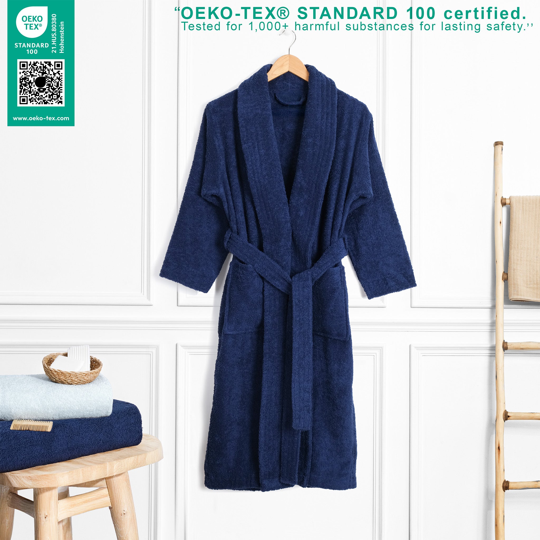 American Soft Linen Luxury Women’s Robe – 100% Cotton, Quick Dry, Turkish Bathrobe for Wholesale