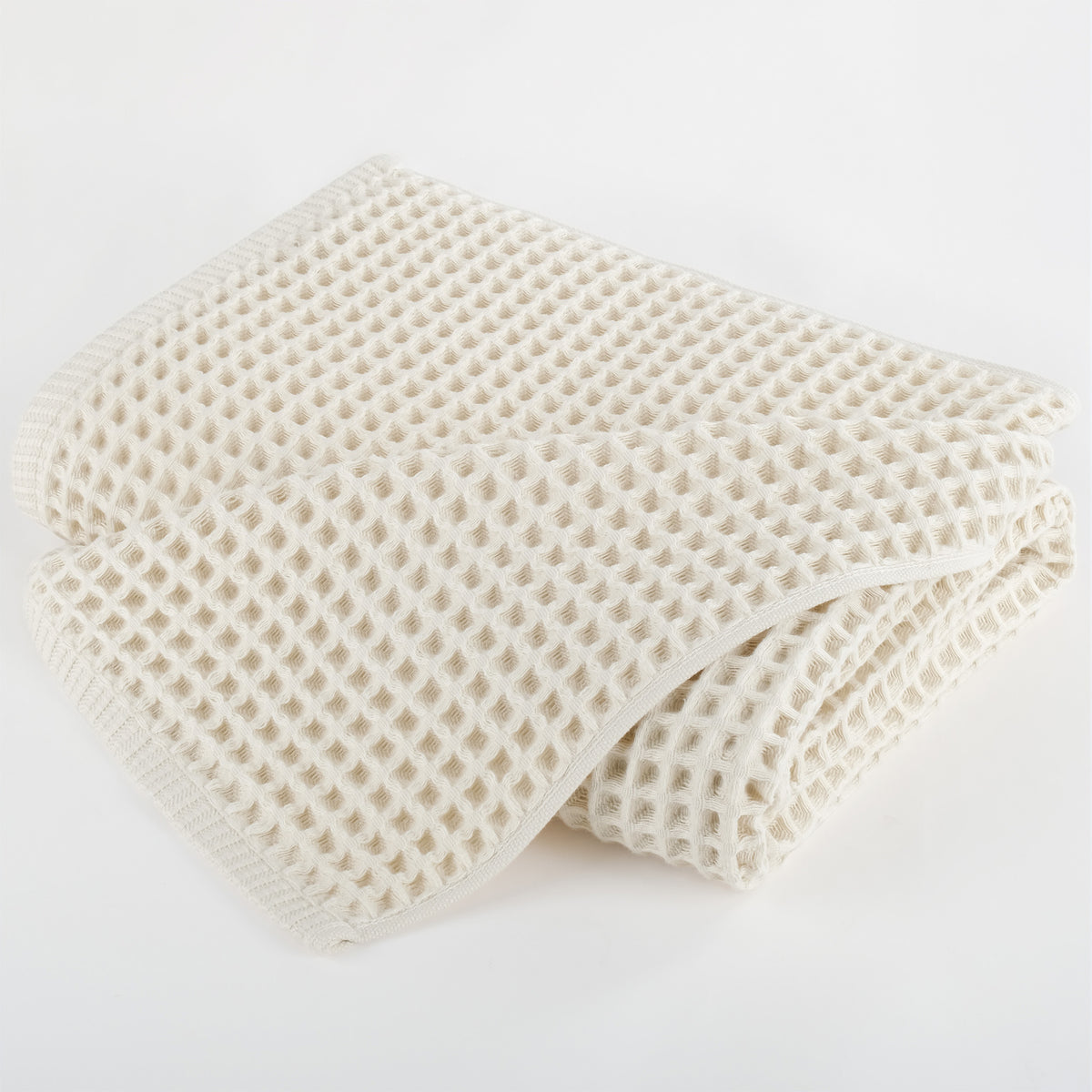 American Soft Linen 100% Cotton Waffle Bath Towel - Beige 1