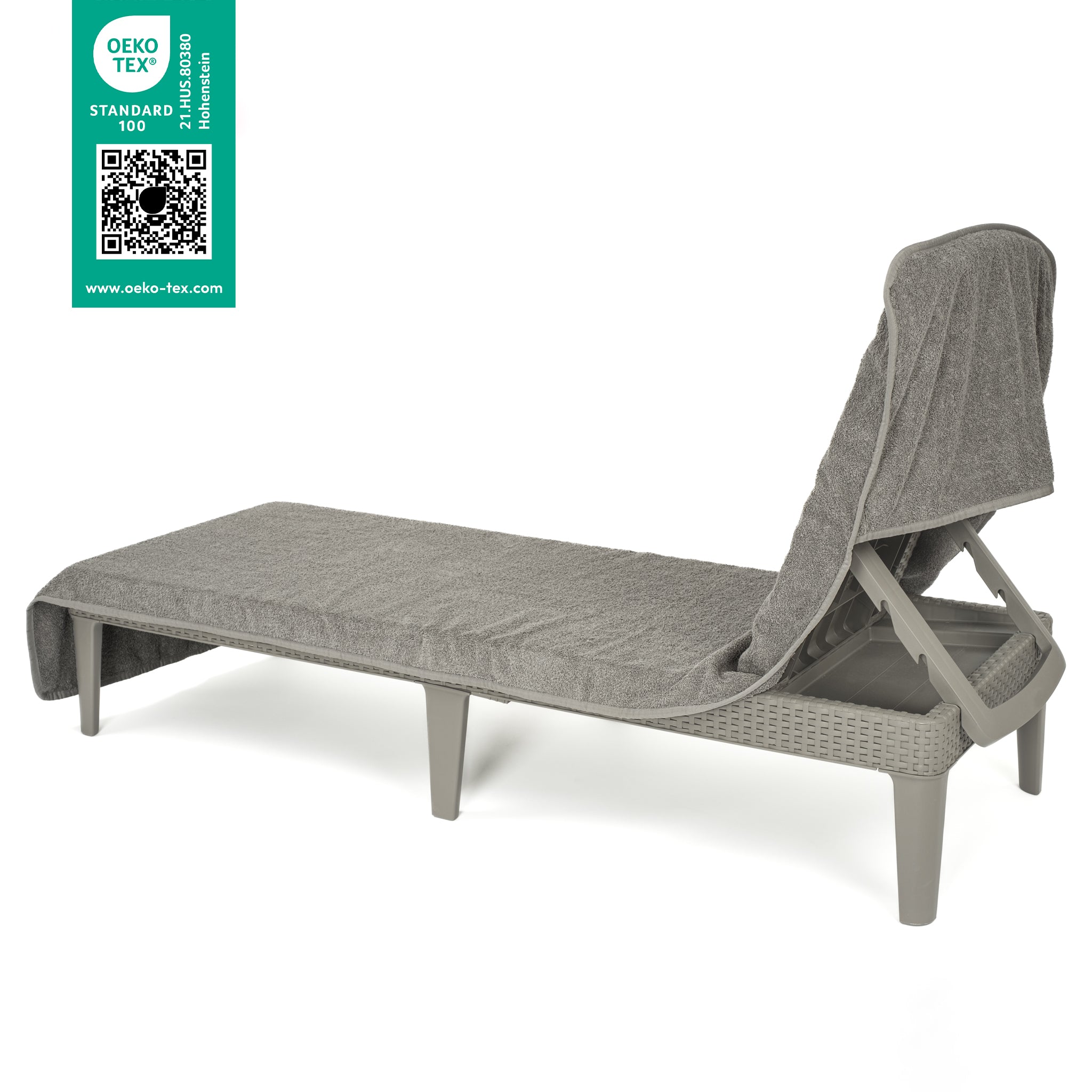 American Soft Linen 2 Pack Chaise Lounge Covers with Pocket, 86" x 32" Oversized Beach and Pool Lounge Chair Towels