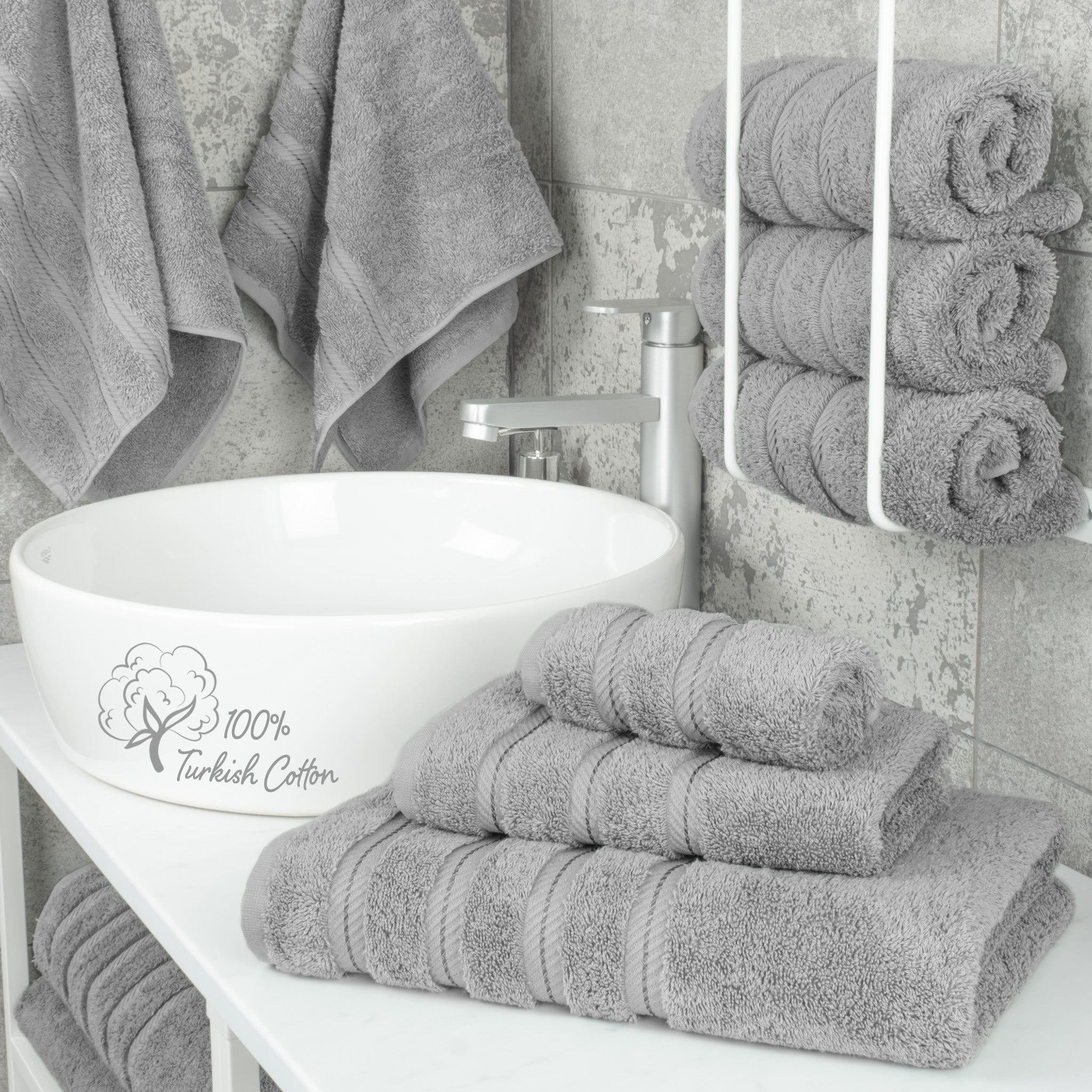 American Soft Linen 3 Piece Luxury Hotel Towel Set 20 set case pack rockridge-gray-2
