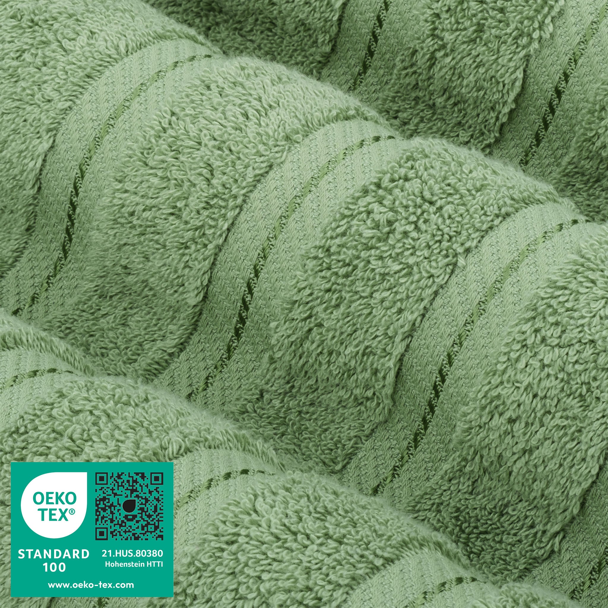 American Soft Linen 3 Piece Luxury Hotel Towel Set 20 set case pack sage-green-3