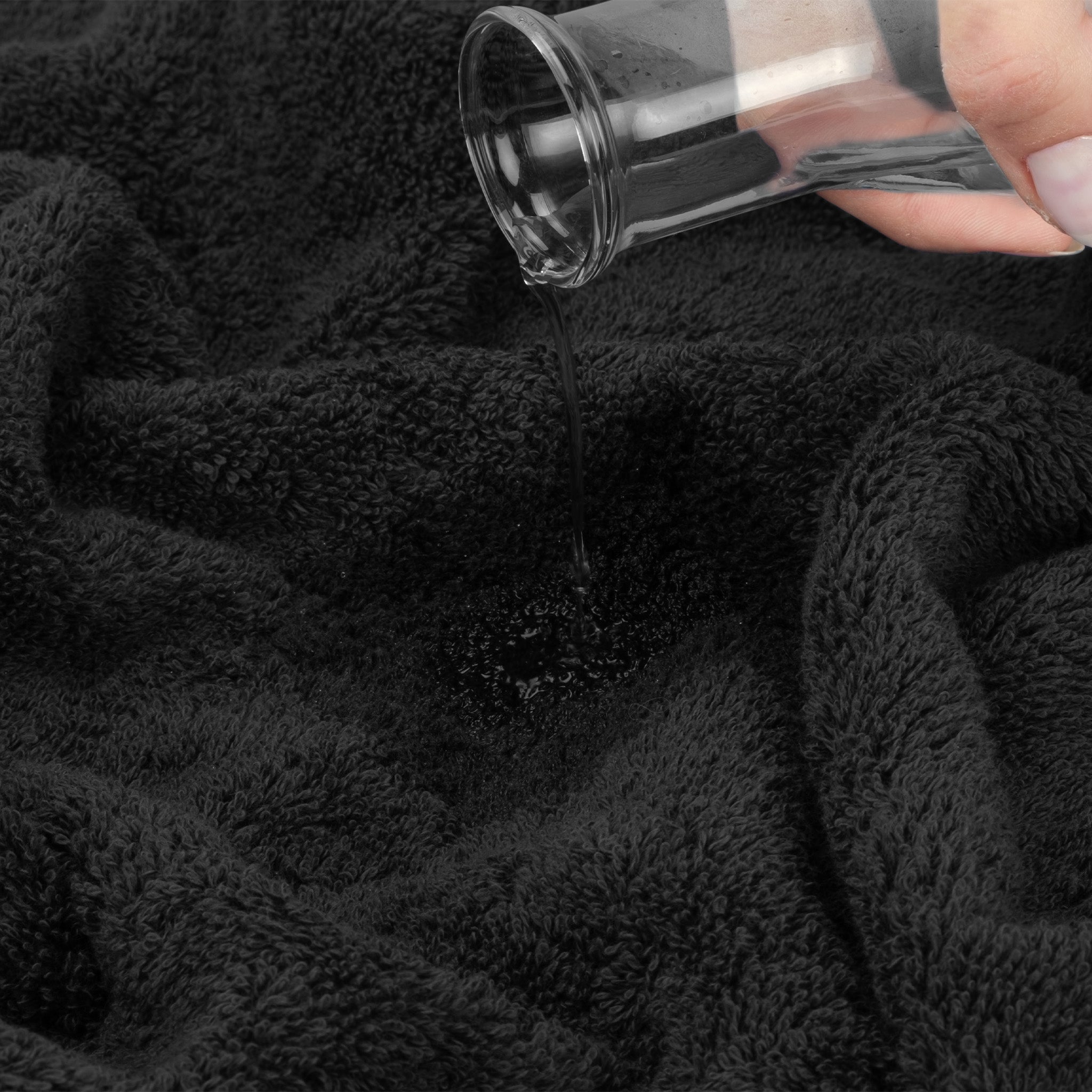 American Soft Linen 100% Turkish Cotton 4 Pack Bath Towel Set black-6