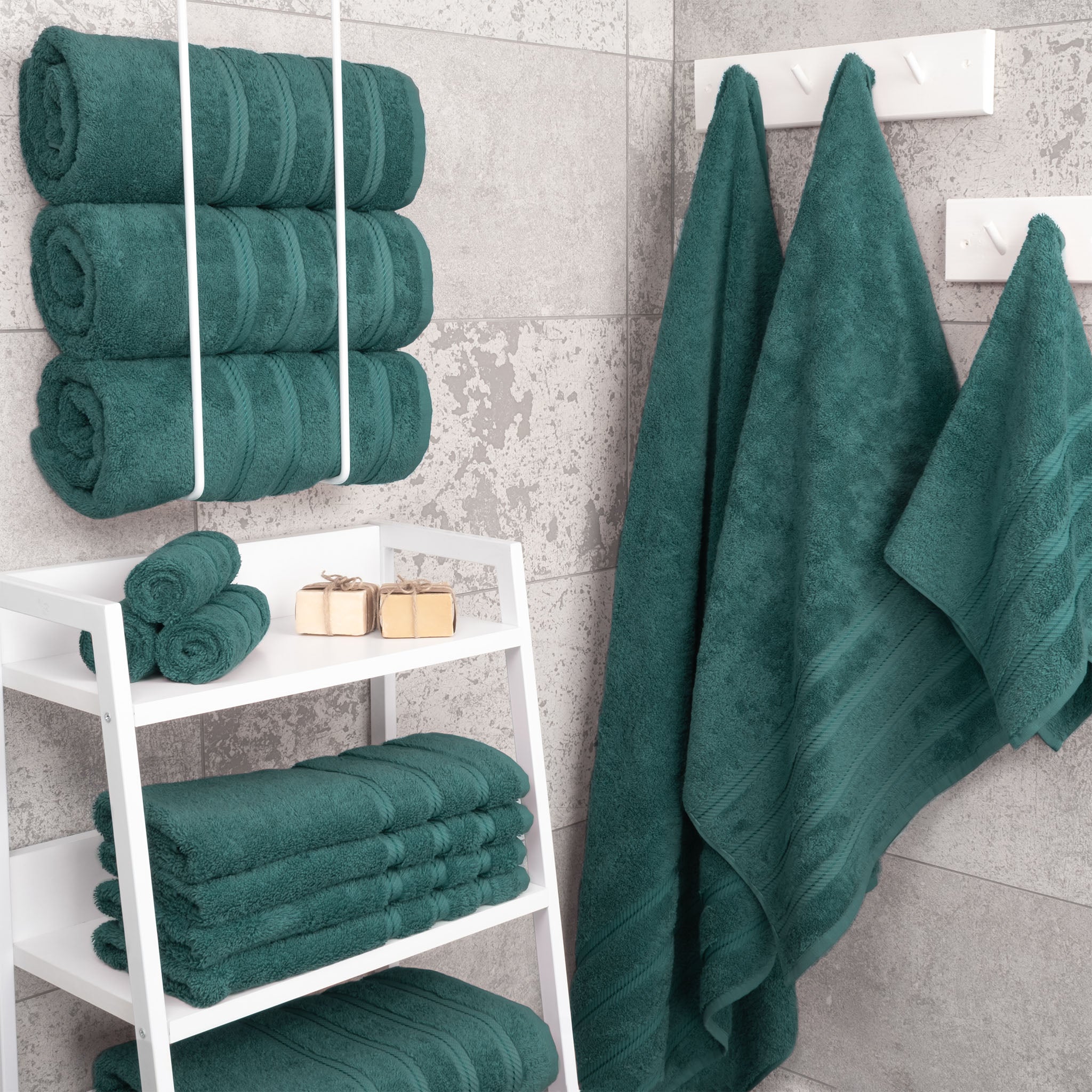 American Soft Linen 100% Turkish Cotton 4 Pack Bath Towel Set colonial-blue-2