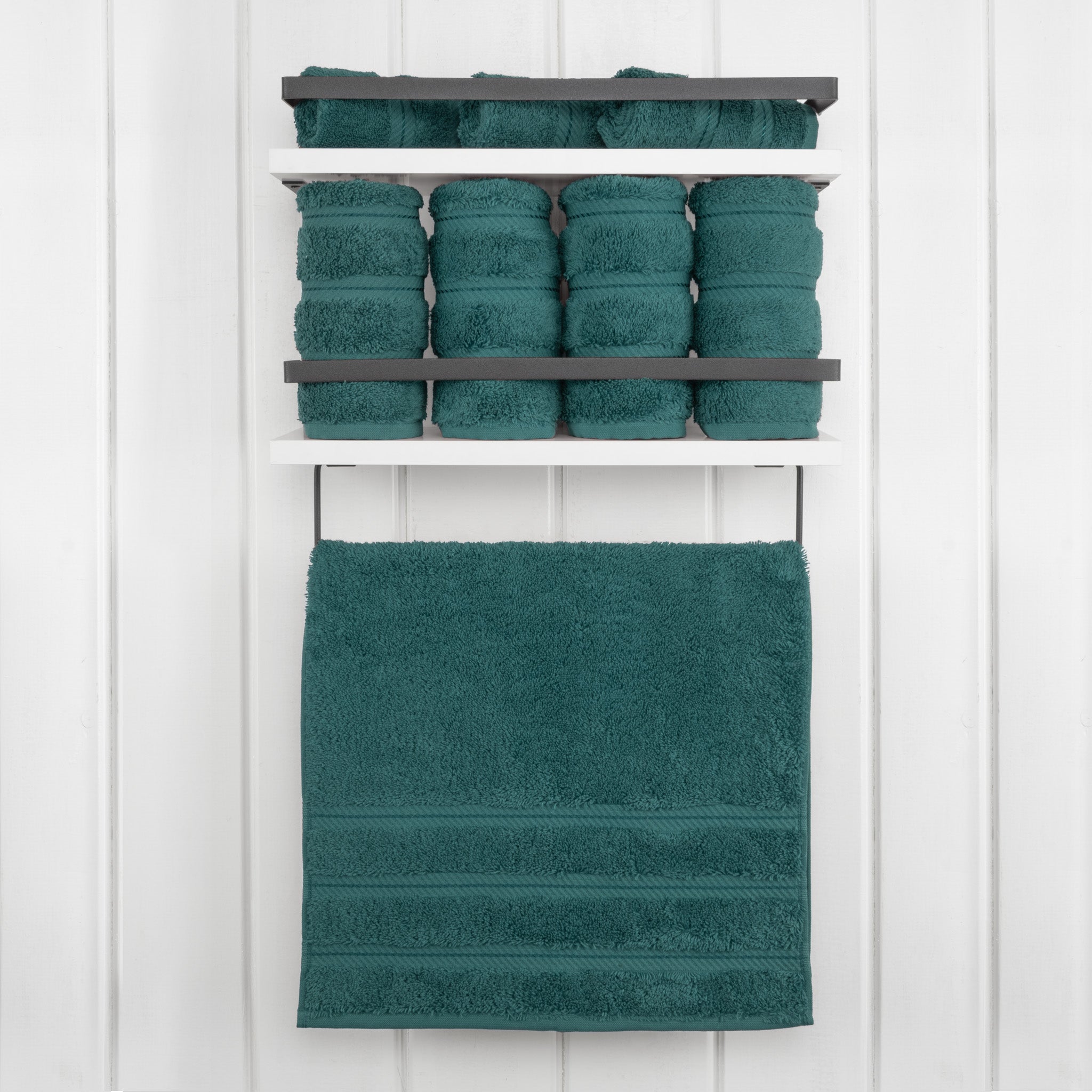  American Soft Linen 100% Turkish Cotton 4 Pack Hand Towel Set  colonial-blue-2