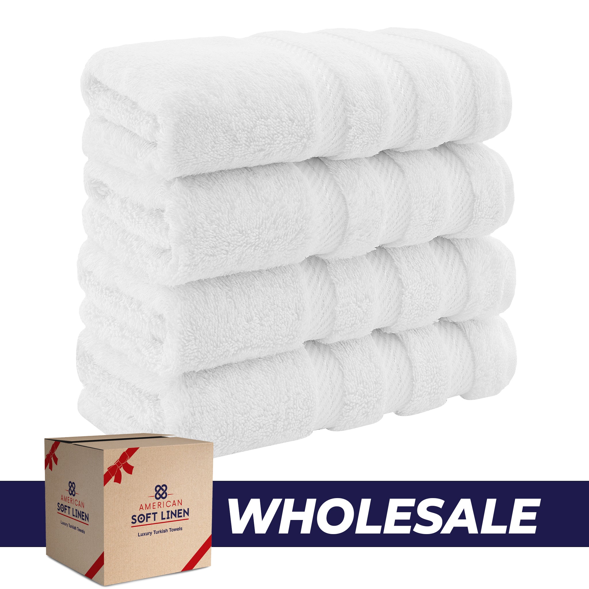 4 Piece 100% Turkish Cotton Hand Towel Set, Soft, Absorbent, Quick Dry - 28  Set Case Pack
