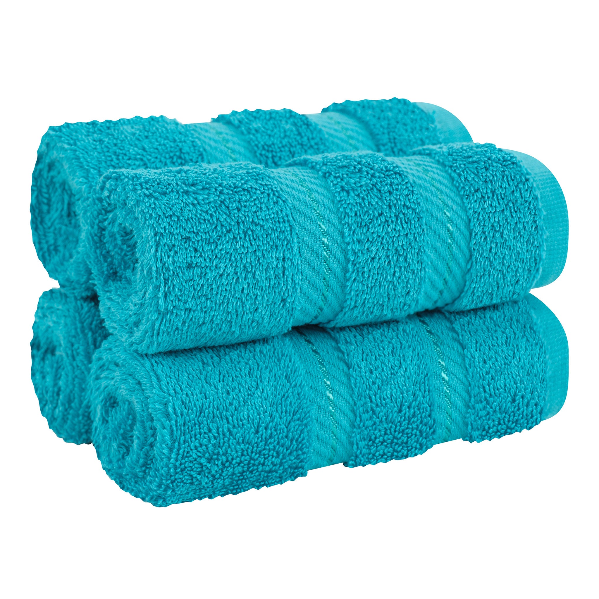 American Soft Linen 100% Turkish Cotton 4 Piece Washcloth Set - Wholesale - aqua-blue-1
