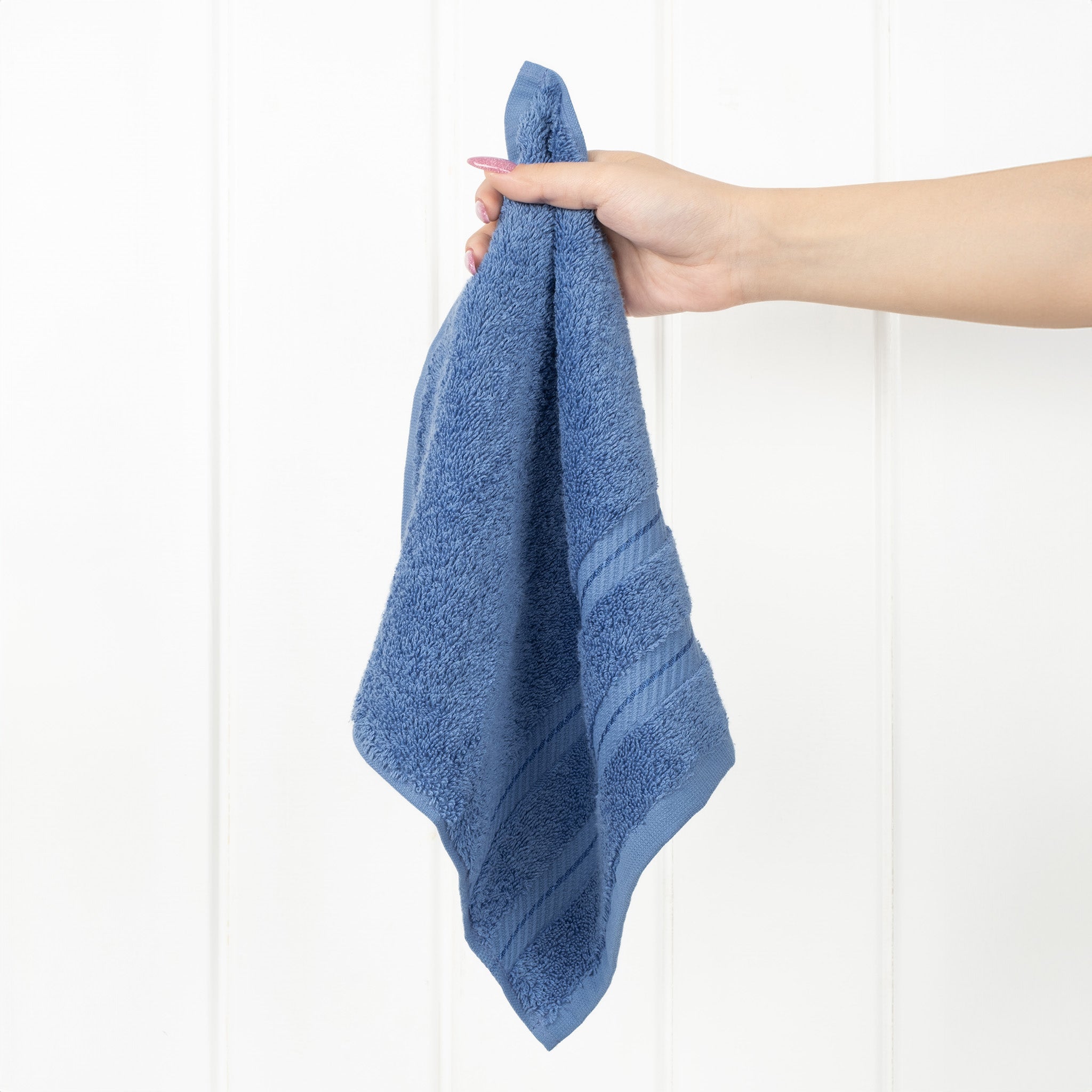 American Soft Linen 100% Turkish Cotton 4 Piece Washcloth Set - Wholesale - electric-blue-2