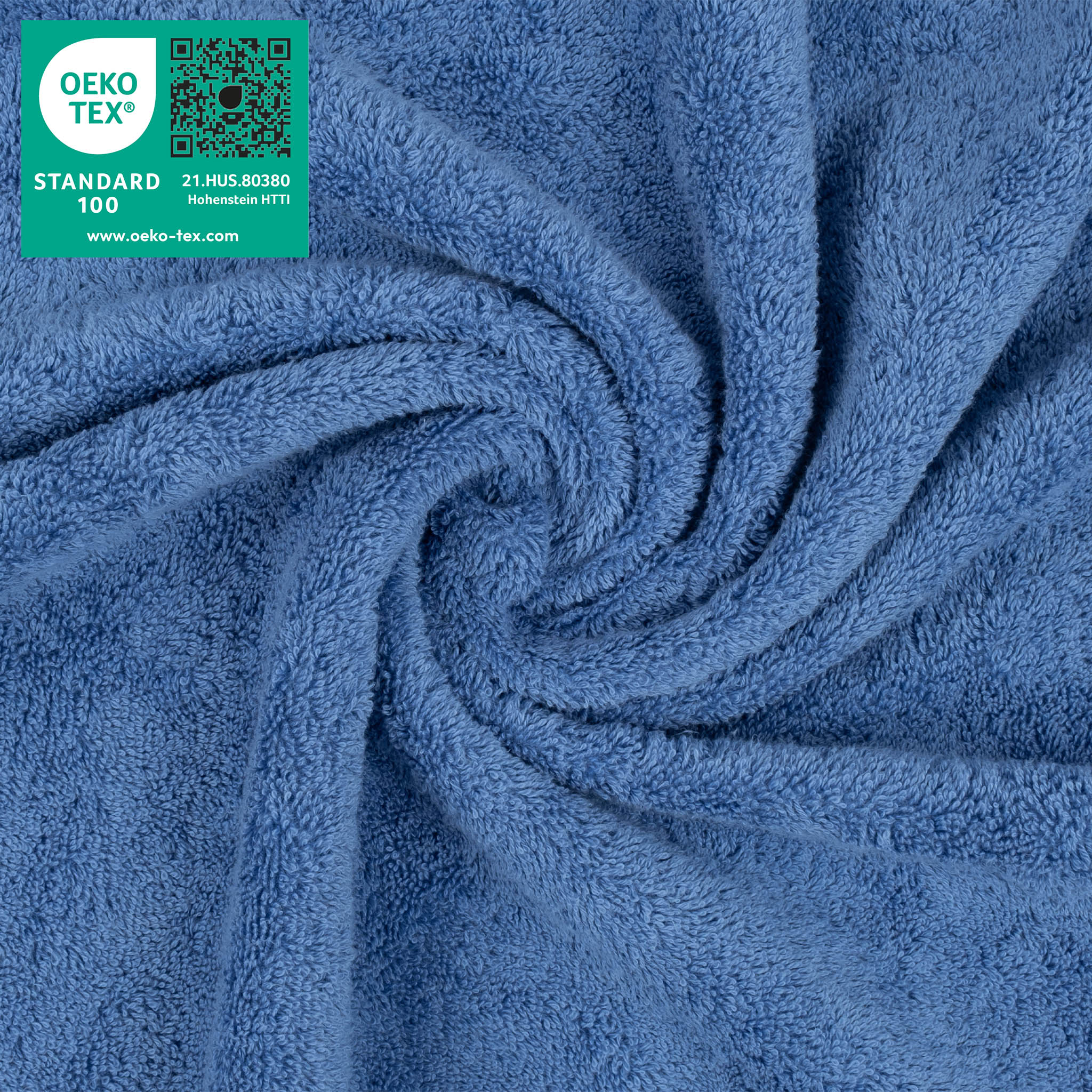 American Soft Linen 100% Turkish Cotton 4 Piece Washcloth Set - Wholesale - electric-blue-3