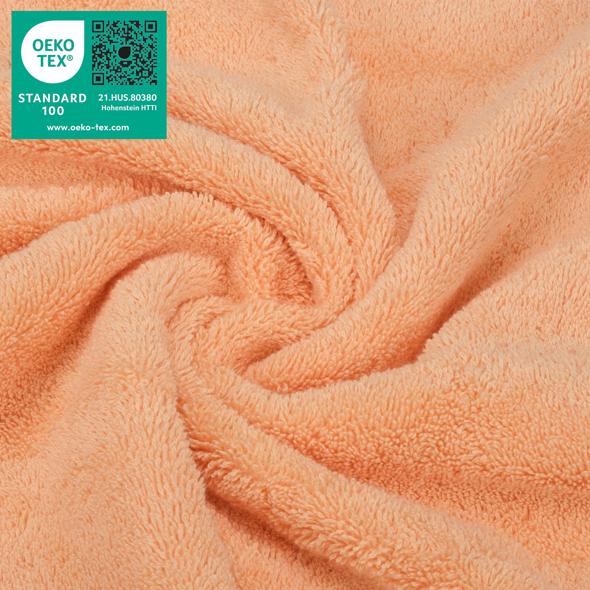 American Soft Linen 100% Turkish Cotton 4 Piece Washcloth Set - Wholesale - malibu-peach-3