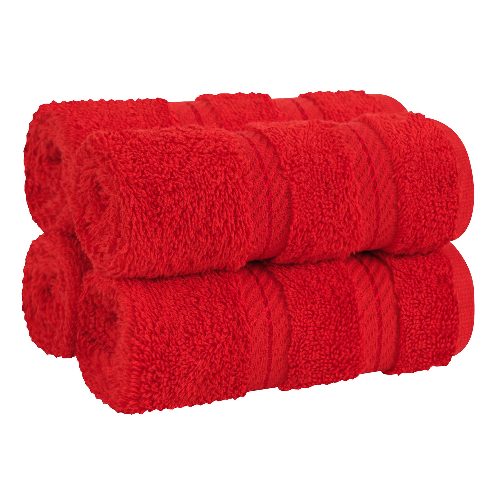 American Soft Linen 100% Turkish Cotton 4 Piece Washcloth Set - Wholesale - red-1
