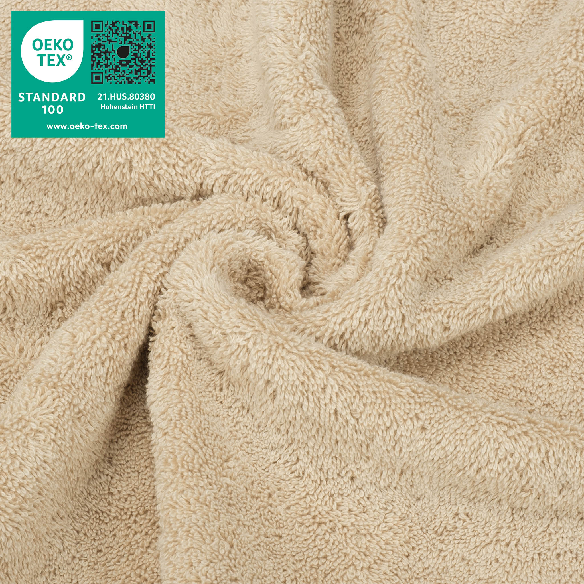 American Soft Linen 100% Turkish Cotton 4 Piece Washcloth Set - Wholesale - sand-taupe-3