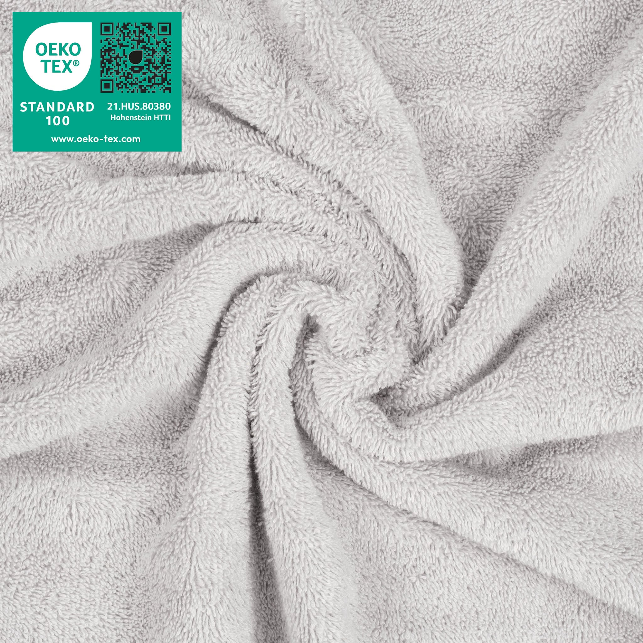 American Soft Linen 100% Turkish Cotton 4 Piece Washcloth Set - Wholesale - silver-gray-3