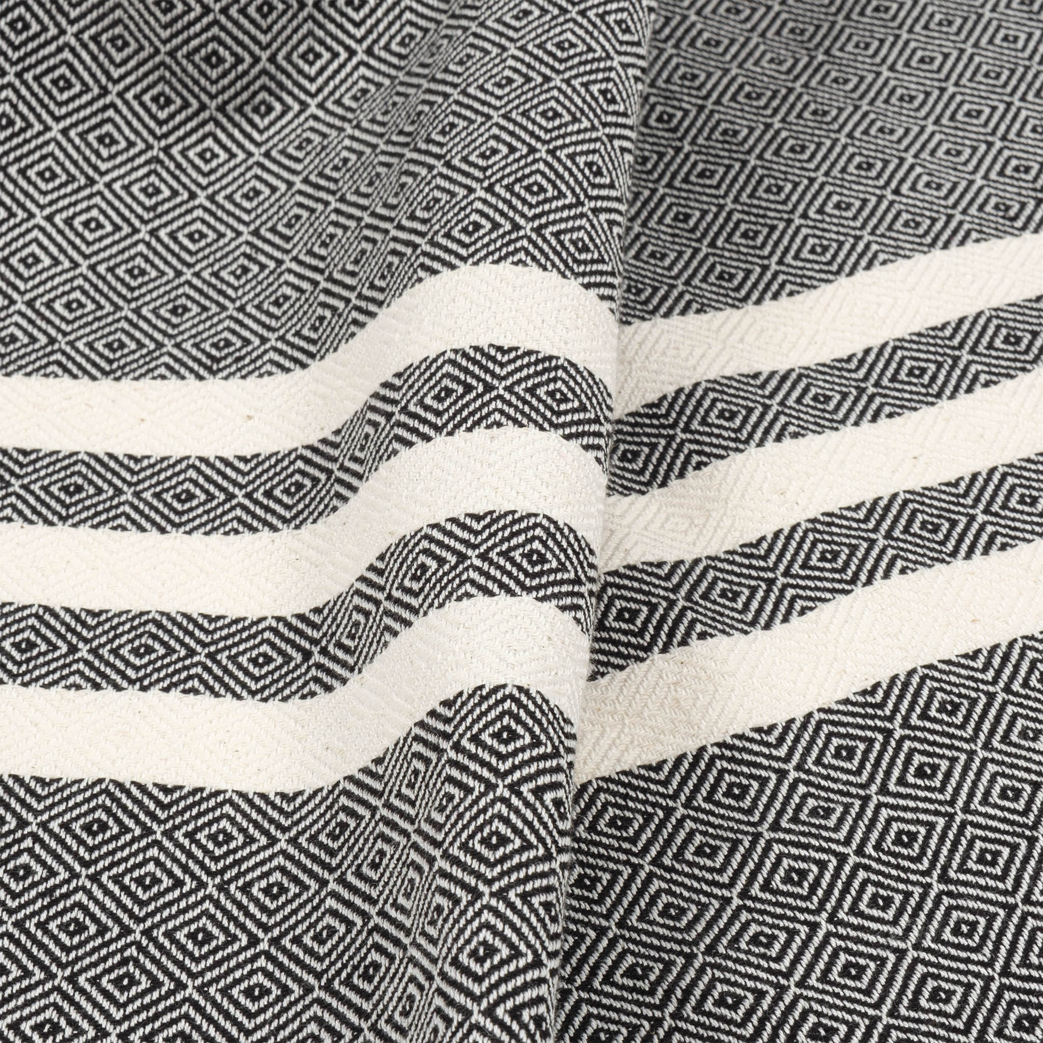 American Soft Linen 100% Bamboo Turkish Peshtemal Towels -black-2