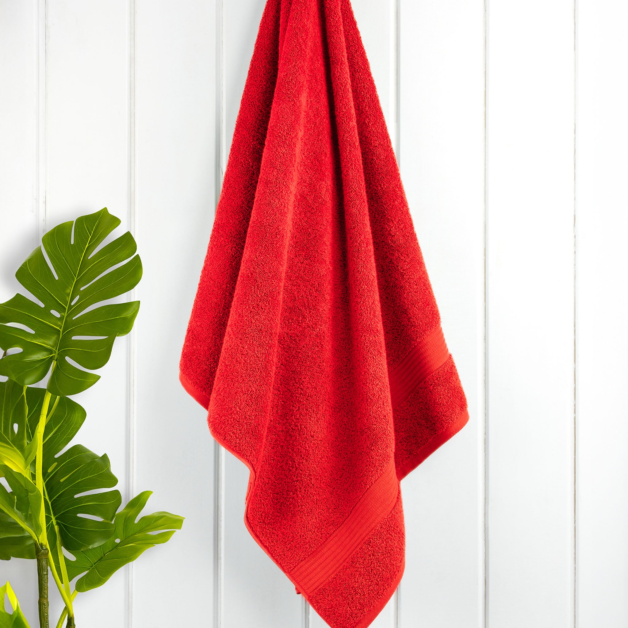 American Soft Linen Bekos 100% Cotton Turkish Towels, 4 Piece Bath Towel Set -red-02