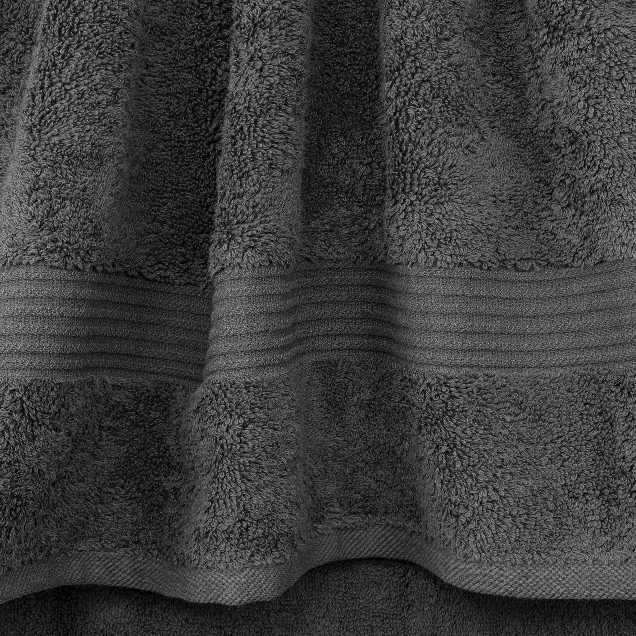American Soft Linen Bekos 100% Cotton Turkish Towels, 4 Piece Hand Towel Set -gray-03