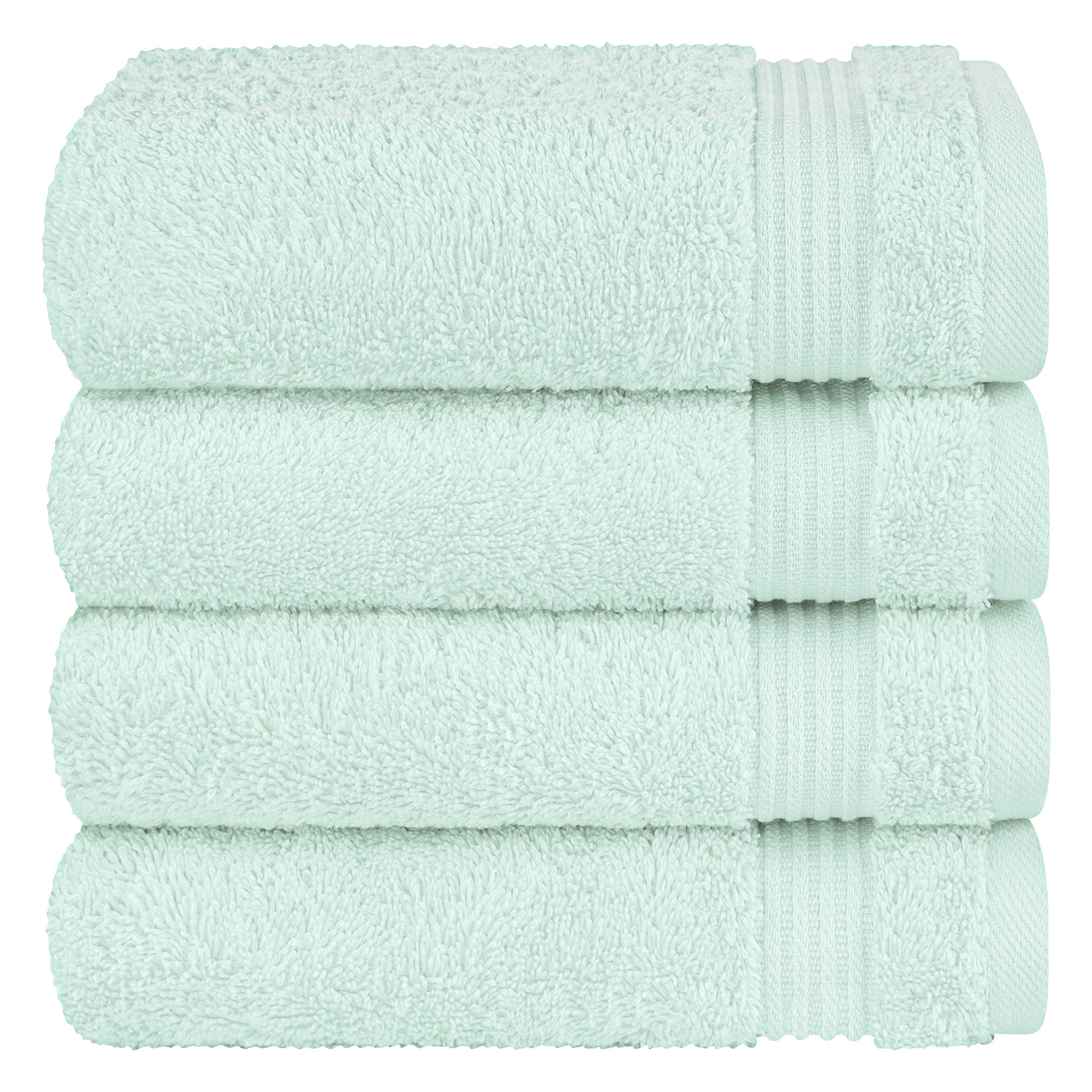 American Soft Linen Bekos 100% Cotton Turkish Towels, 4 Piece Hand Towel Set -mint-05