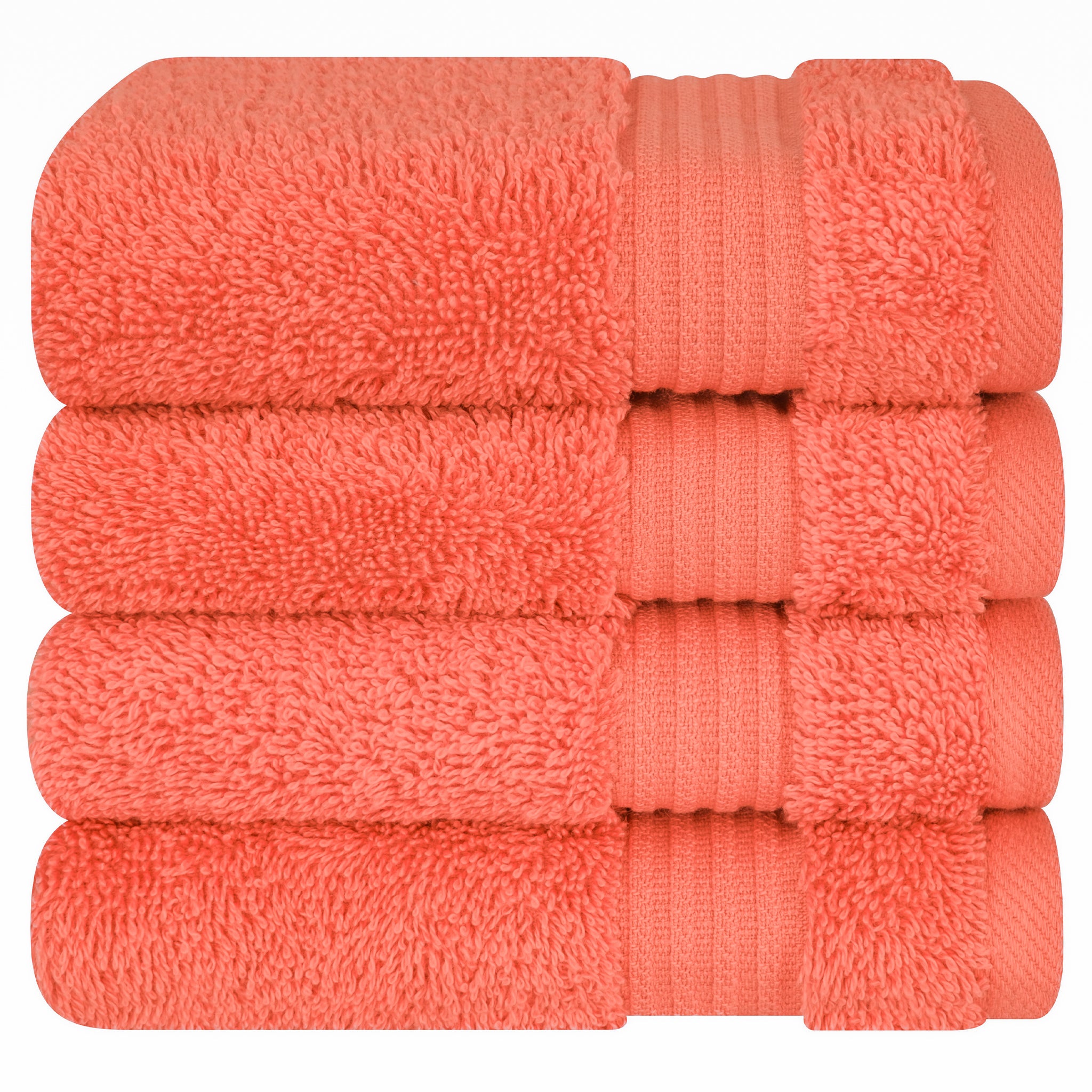 American Soft Linen Bekos 100% Cotton Turkish Towels, 4 Piece Washcloth Towel Set