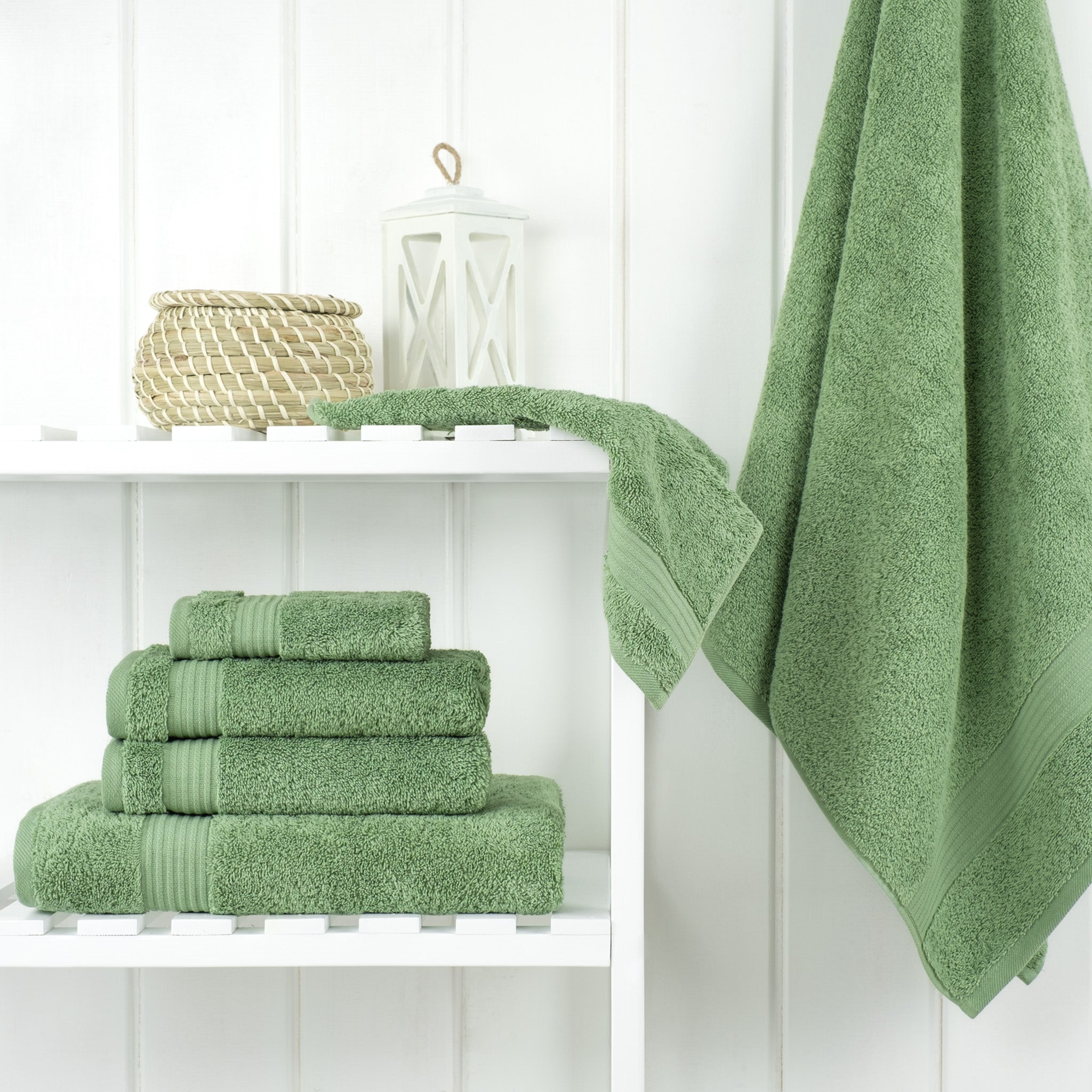 American Soft Linen Bekos 100% Cotton Turkish Towels 6 Piece Bath Towel Set -sage-green-02