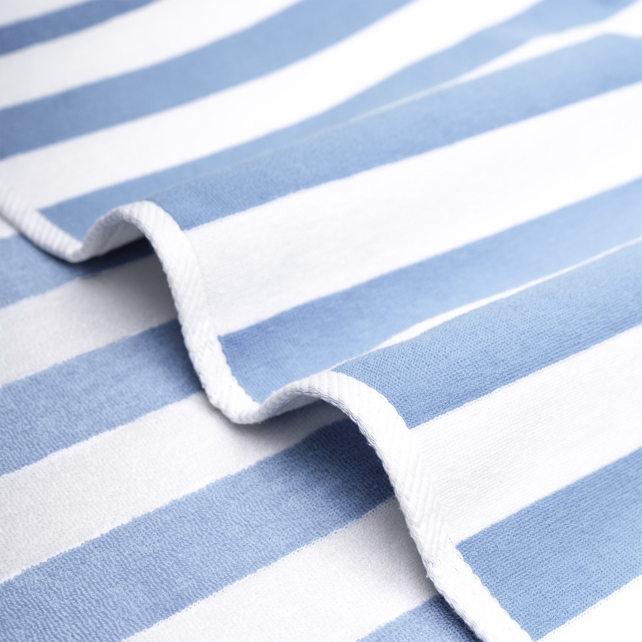 American Soft Linen 100% Cotton 4 Pack Beach Towels Cabana Striped Pool Towels -sky-blue-5