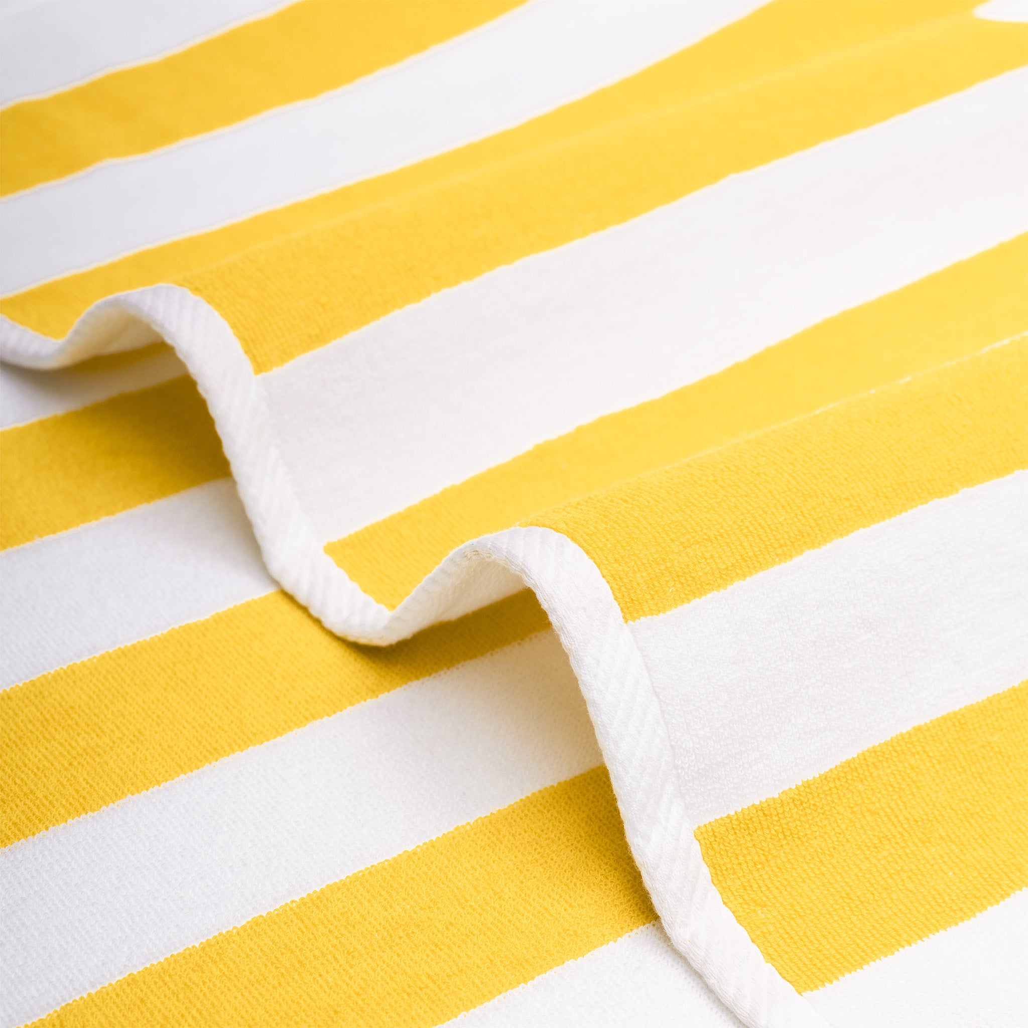 American Soft Linen Cabana Oversized Beach Towel -yellow-white-5