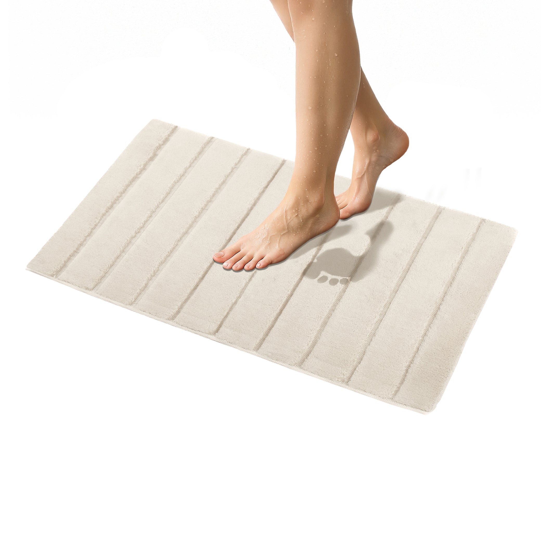 American Soft Linen Katiy Bath Rug – 21x34 Inches Non-Slip Premium Cotton Comfort - Bath Mats for Bathroom