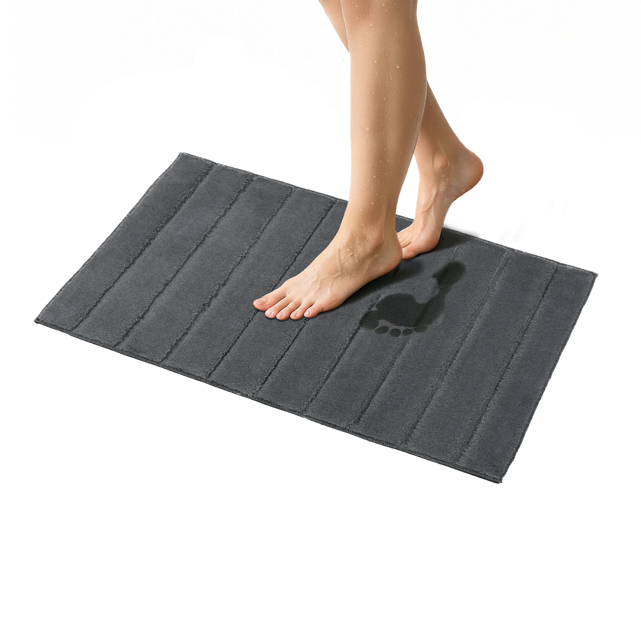 American Soft Linen Katiy Bath Rug – 21x34 Inches Non-Slip Premium Cotton Comfort - Bath Mats for Bathroom