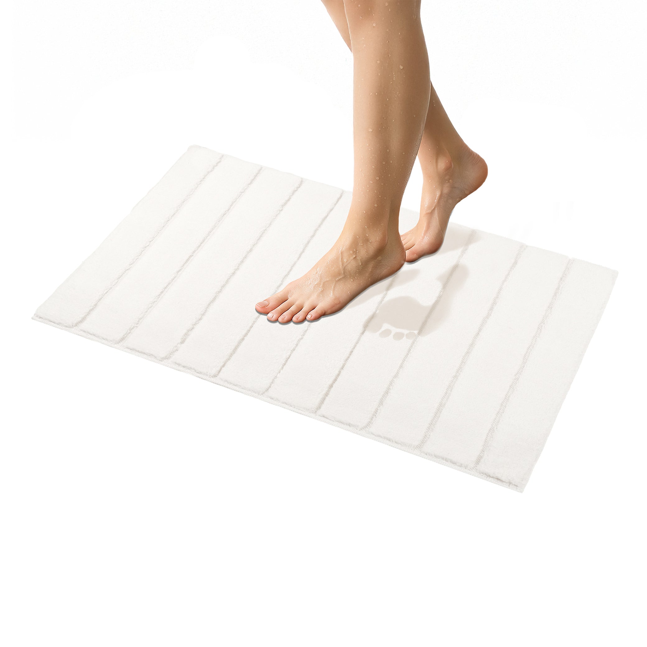 American Soft Linen Katiy Bath Rug – 21x34 Inches Non-Slip Premium Cotton Comfort - Bath Mats for Bathroom