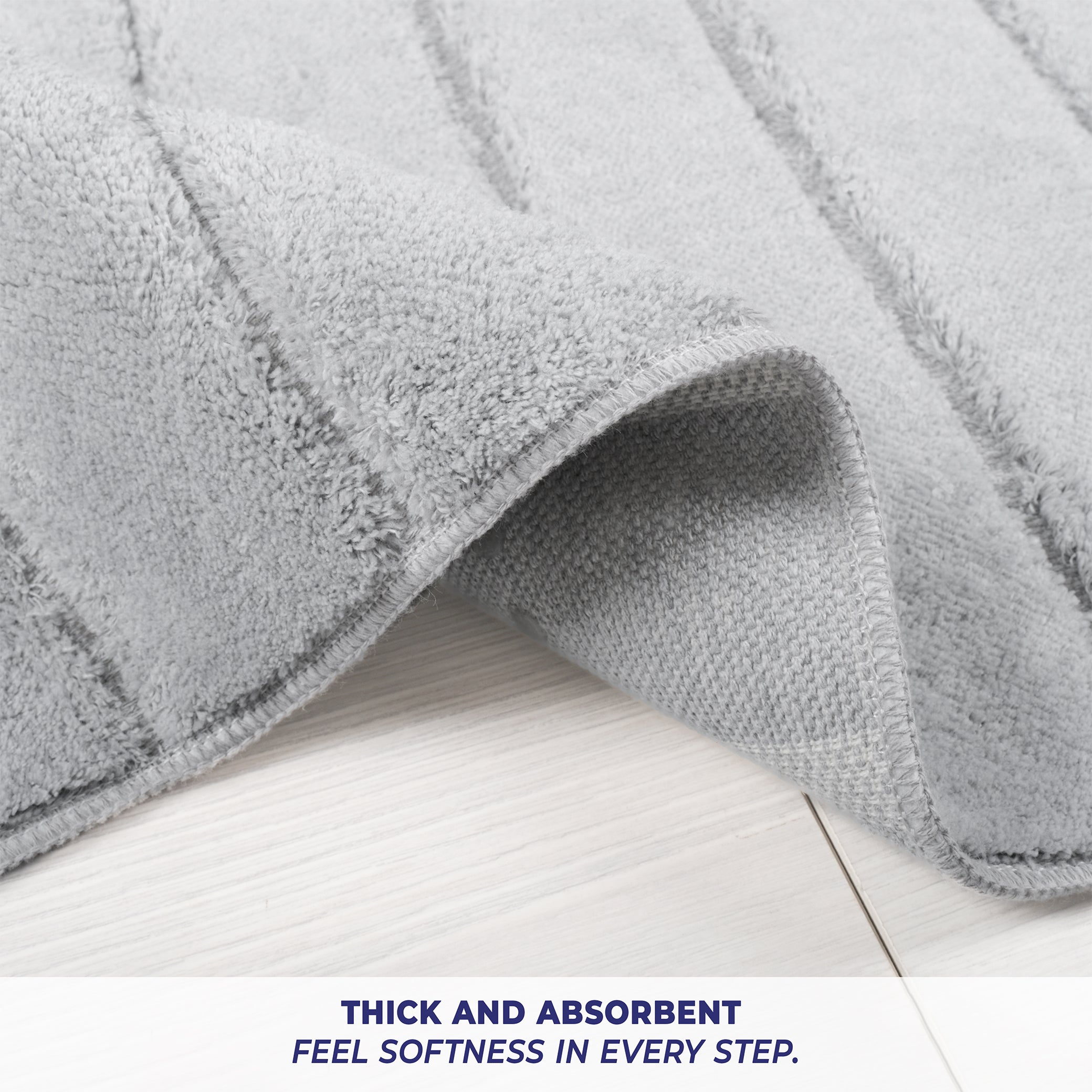 American Soft Linen Katiy Bath Rug – 21x34 Inches Non-Slip Premium Cotton Comfort - Bath Mats for Bathroom
