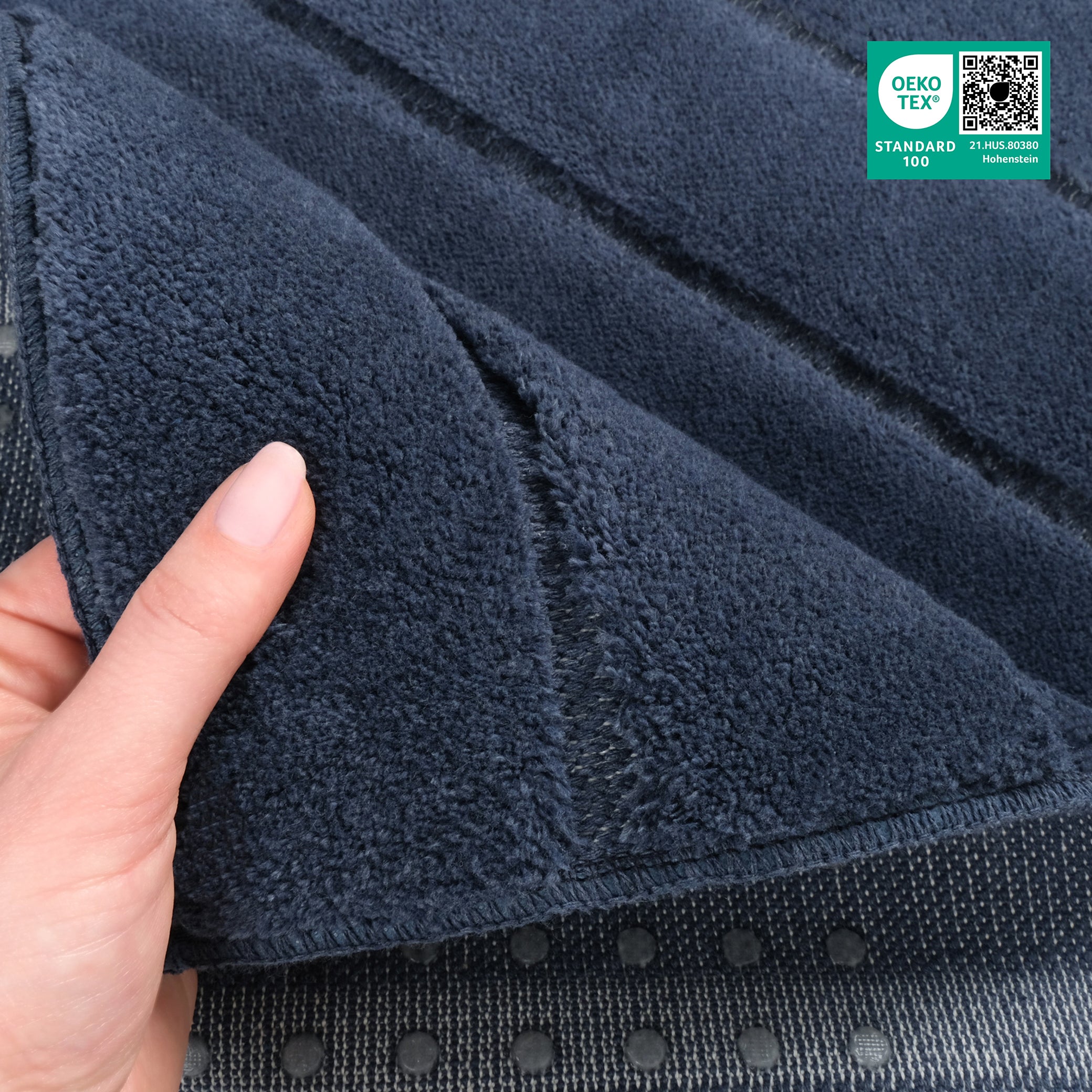 American Soft Linen Katiy Bath Rug – 21x34 Inches Non-Slip Premium Cotton Comfort - Bath Mats for Bathroom
