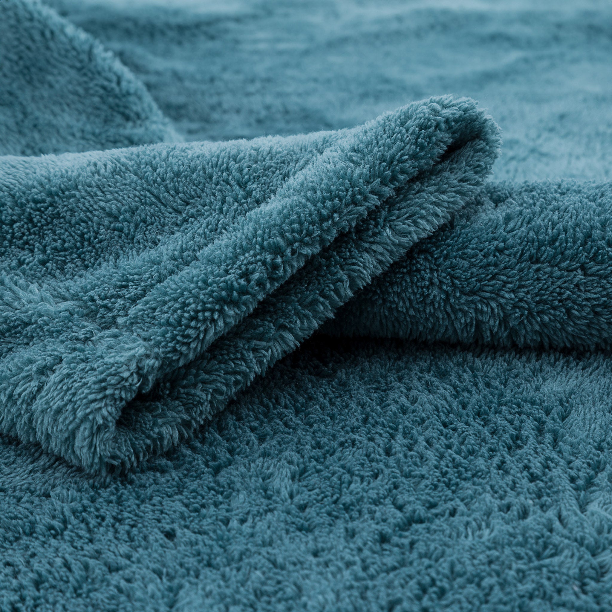 American Soft Linen Super Soft, Absorbent and Fluffy, Unisex Fleece Bathrobe S-M-colonial-blue-5