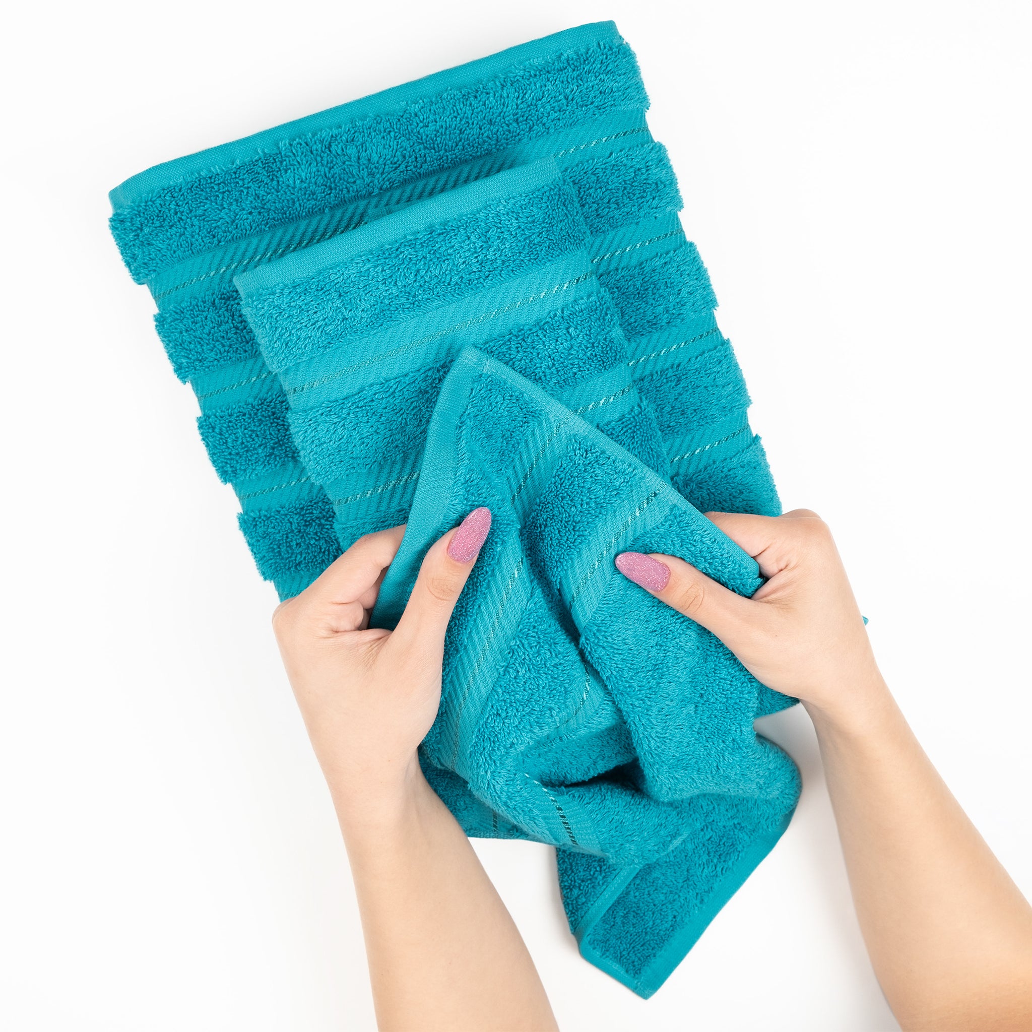 American Soft Linen 35x70 Inch 100% Turkish Cotton Jumbo Bath Sheet aqua-blue-4