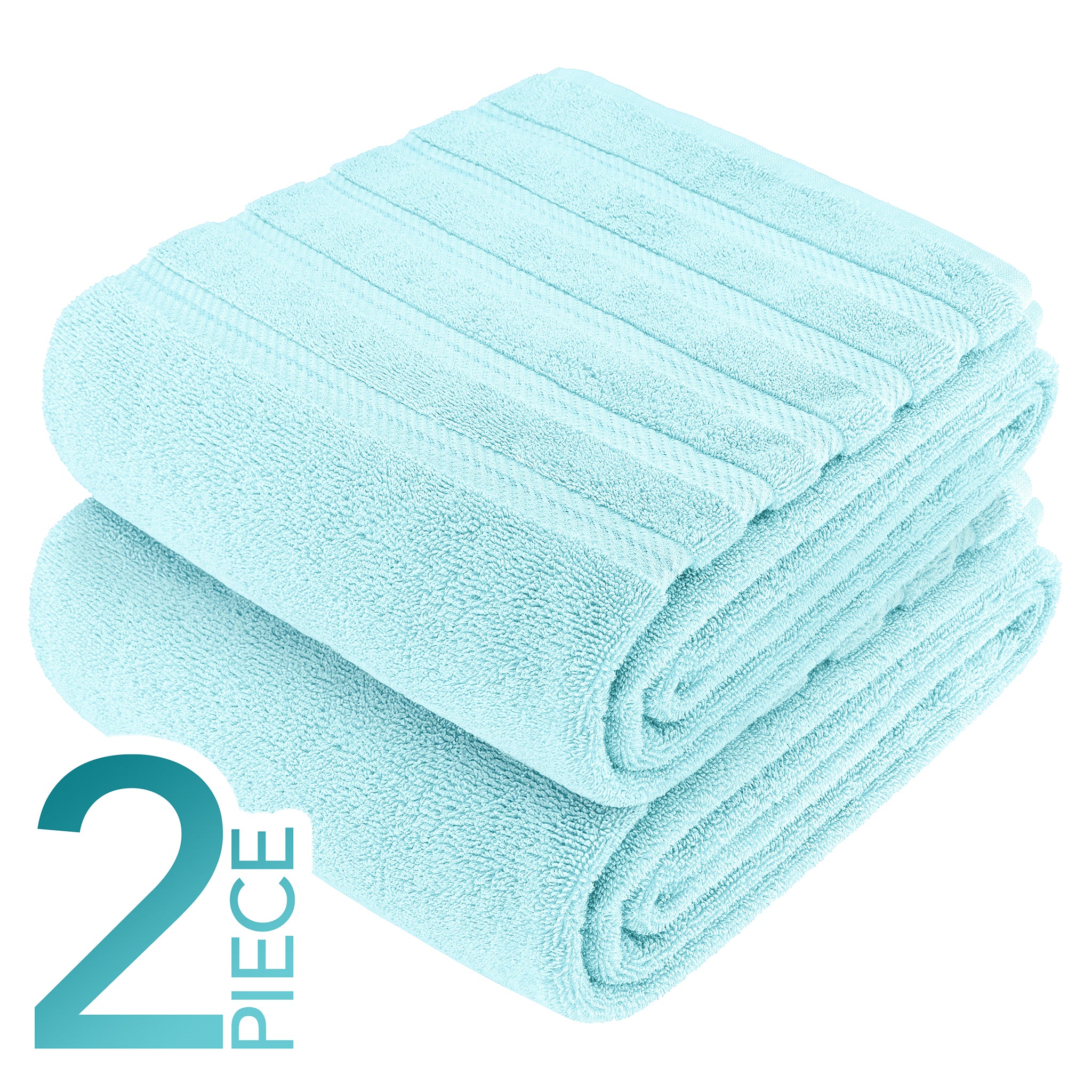 American Soft Linen 35x70 Inch Jumbo Bath Sheet Set of 2 – Extra Large 100% Cotton Turkish Bath Towels