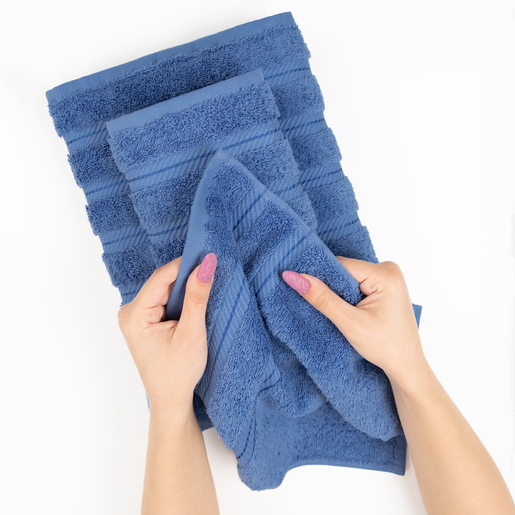 American Soft Linen 35x70 Inch 100% Turkish Cotton Jumbo Bath Sheet electric-blue-4