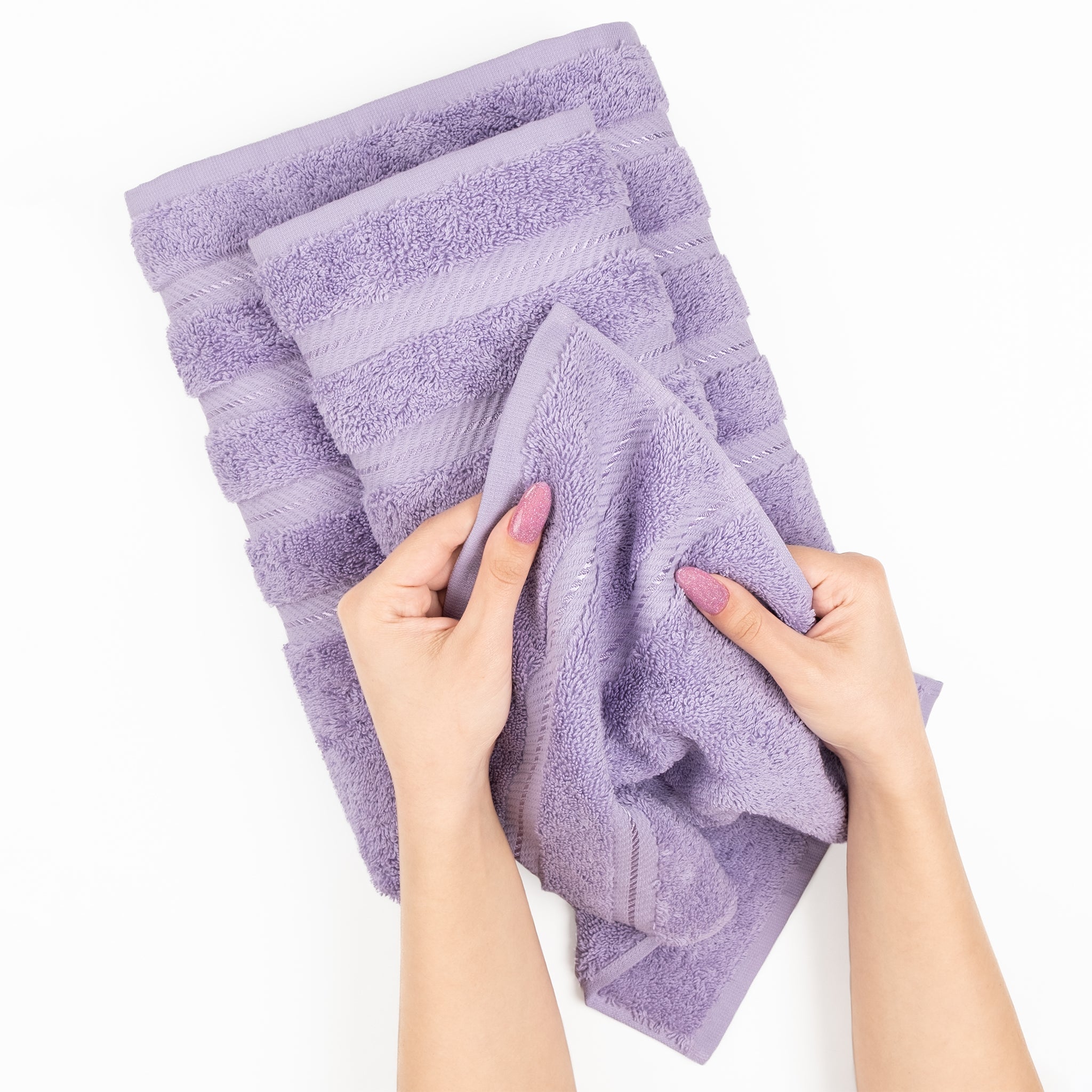 American Soft Linen 35x70 Inch 100% Turkish Cotton Jumbo Bath Sheet lilac-4