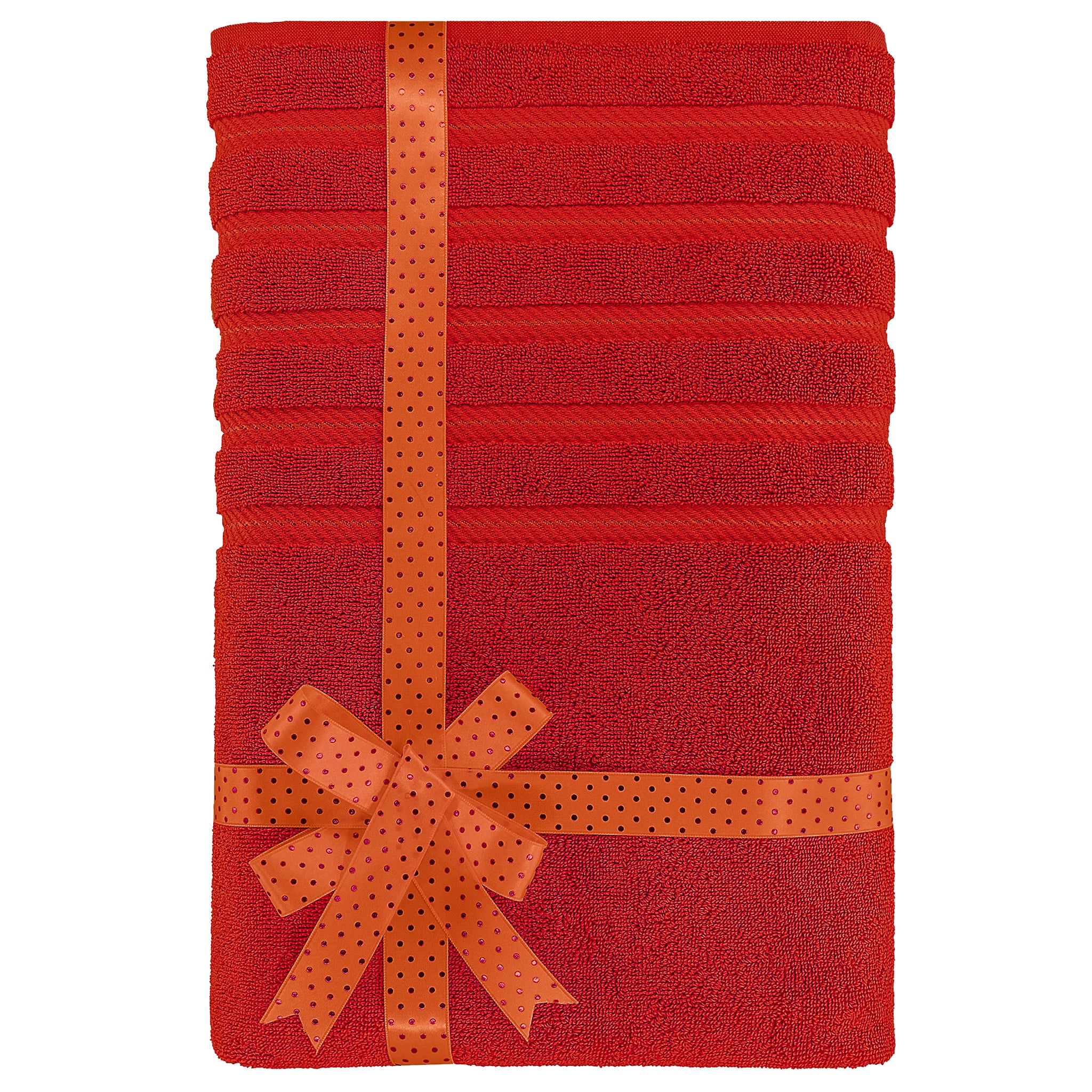 American Soft Linen 35x70 Inch 100% Turkish Cotton Jumbo Bath Sheet red-3
