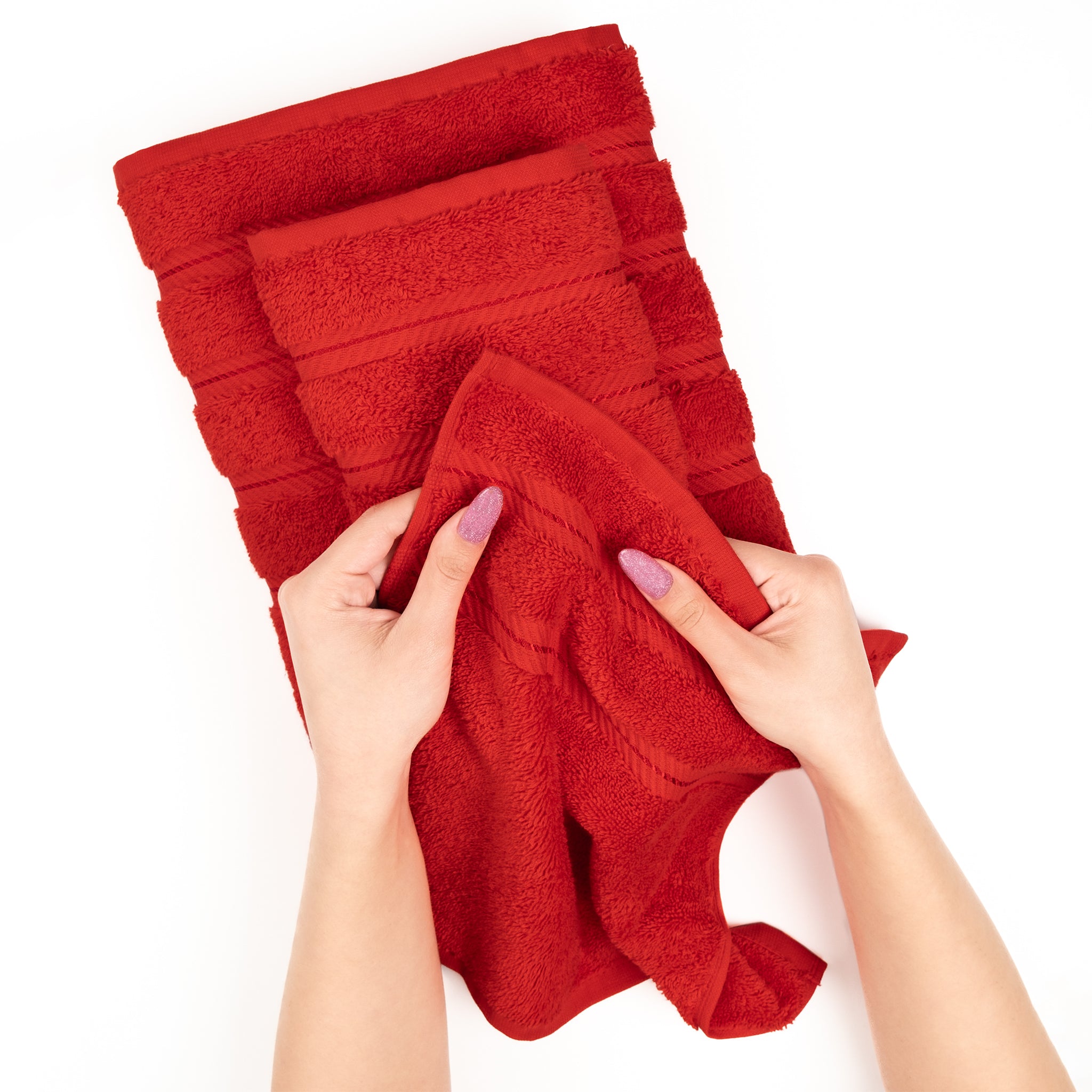 American Soft Linen 35x70 Inch 100% Turkish Cotton Jumbo Bath Sheet red-4