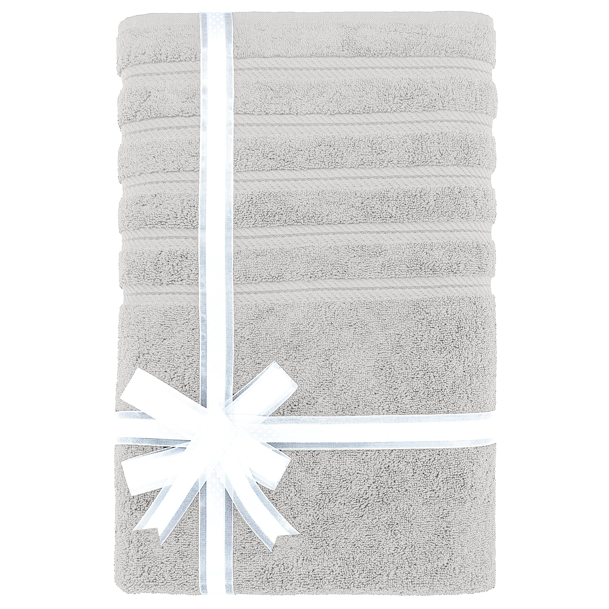 American Soft Linen 35x70 Inch 100% Turkish Cotton Jumbo Bath Sheet silver-gray-3