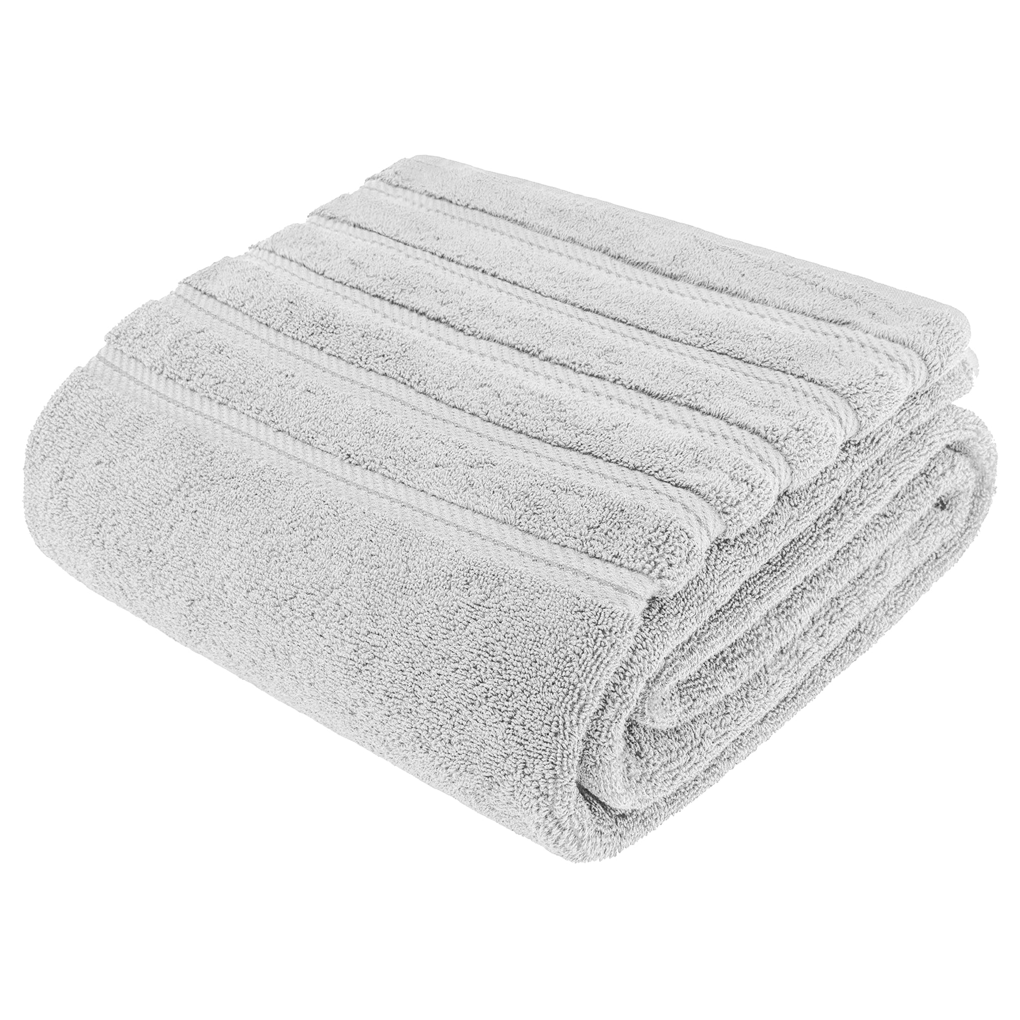 American Soft Linen 35x70 Inch 100% Turkish Cotton Jumbo Bath Sheet silver-gray-7