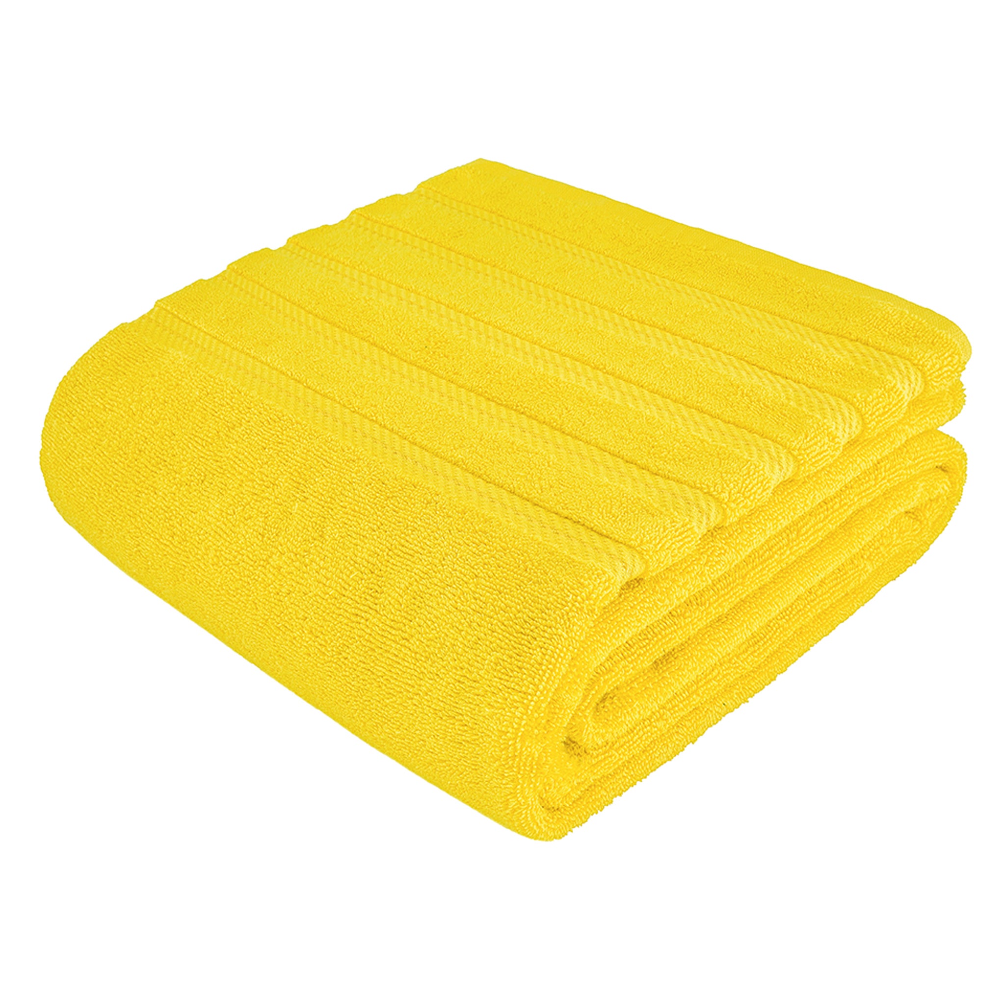 American Soft Linen jumbo bath sheet 35x70, extra large 100% cotton bath towels for Airbnb hotel spa yellow-6