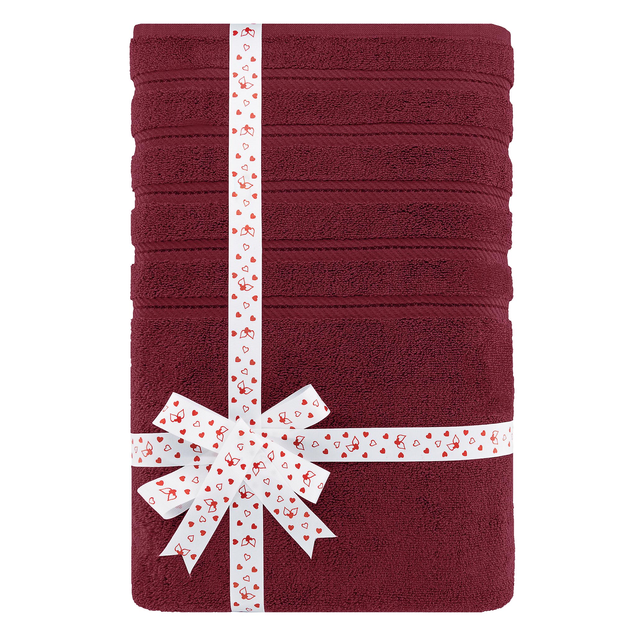 American Soft Linen 35x70 Inch 100% Turkish Cotton Jumbo Bath Sheet bordeaux-red-3