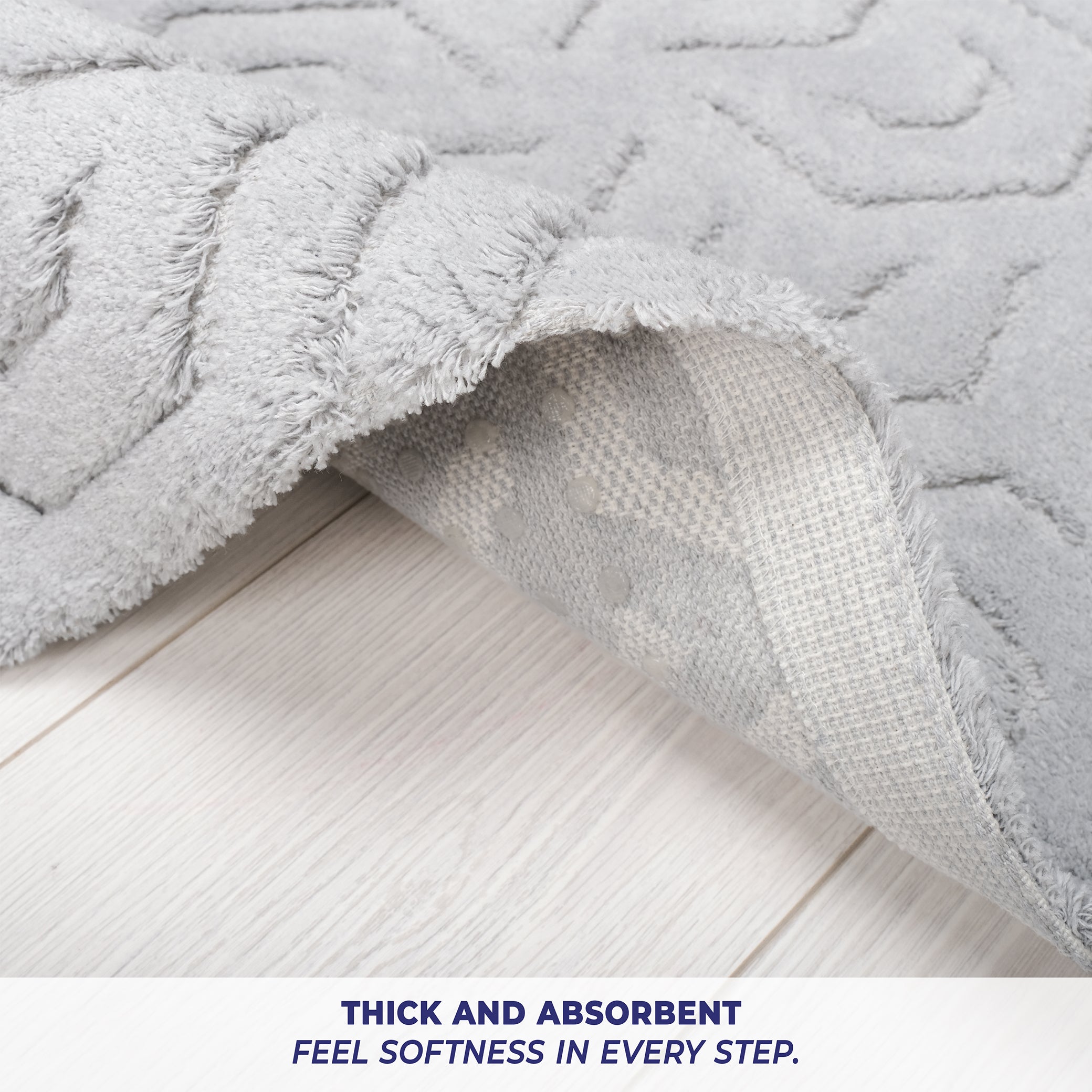 American Soft Linen Meja Bath Rug – 21x34" Decorative Premium Cotton Rug - Bath Mats for Bathroom