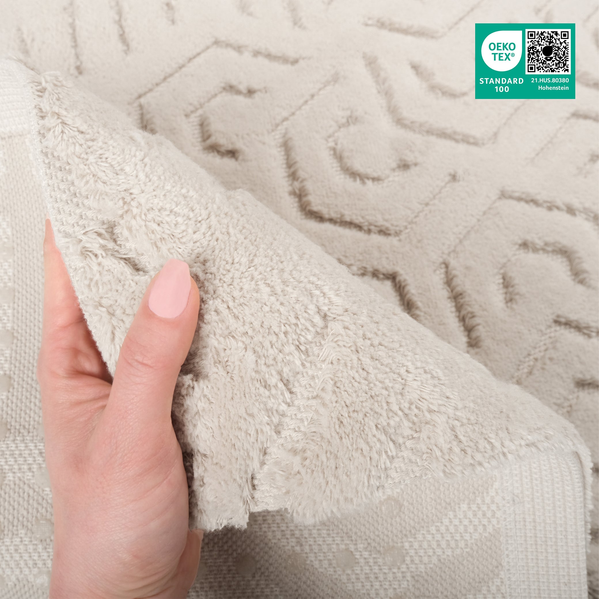 American Soft Linen Meja Bath Rug – 21x34" Decorative Premium Cotton Rug - Bath Mats for Bathroom