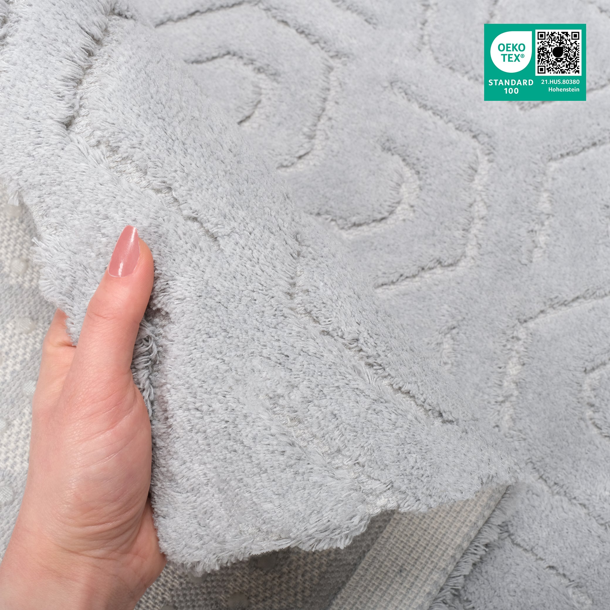 American Soft Linen Meja Bath Rug – 21x34" Decorative Premium Cotton Rug - Bath Mats for Bathroom