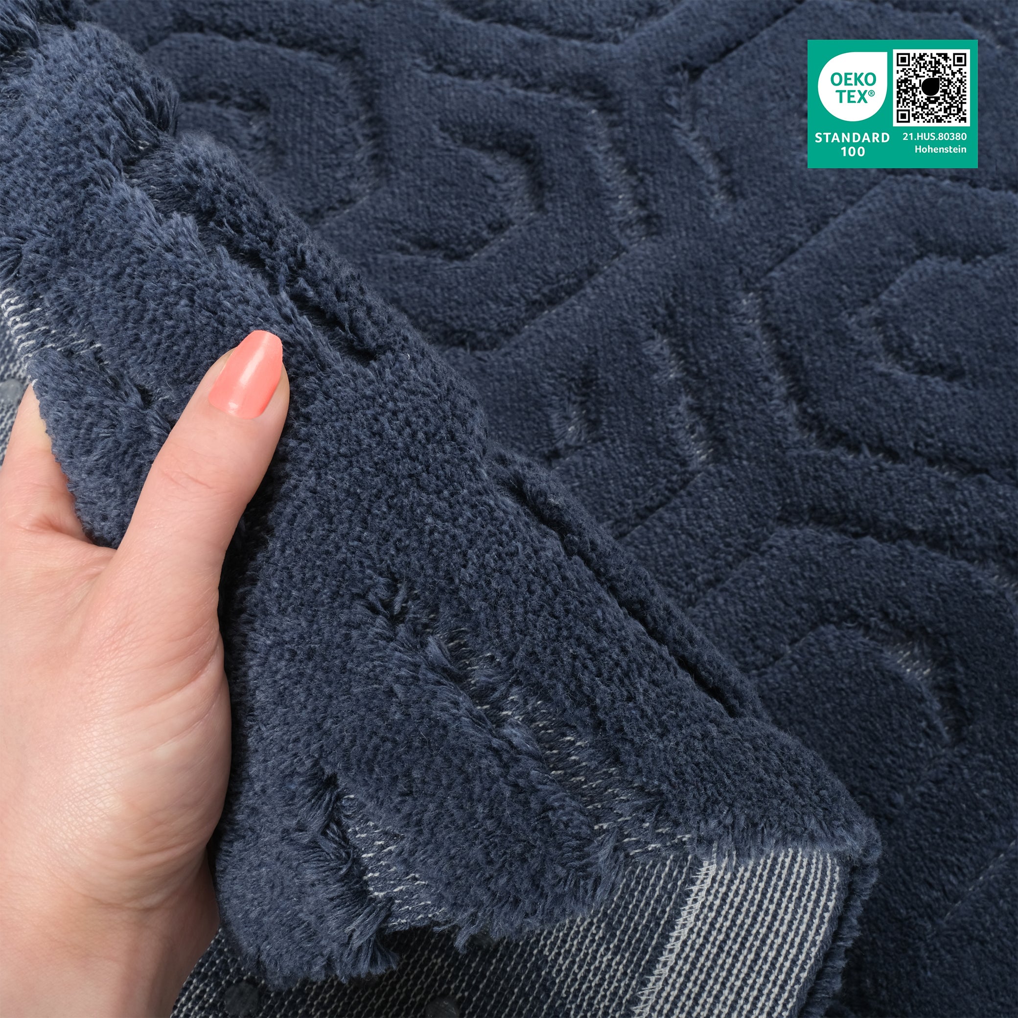 American Soft Linen Meja Bath Rug – 21x34" Decorative Premium Cotton Rug - Bath Mats for Bathroom