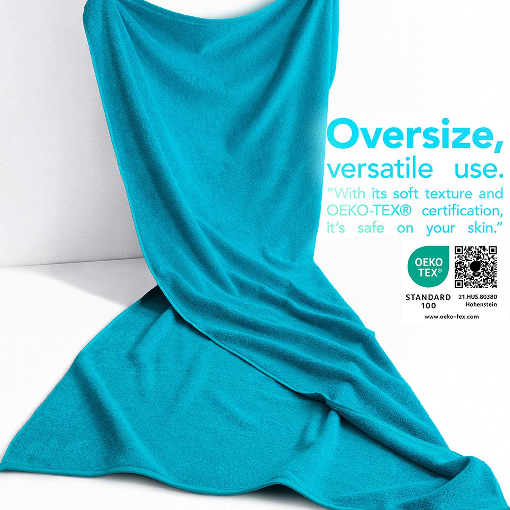 40x80 Inch Premium Bath Sheet OVERSIZED 100% Ring Spun Cotton, Luxury, Maximum Softness, Extra Large Bath Towel