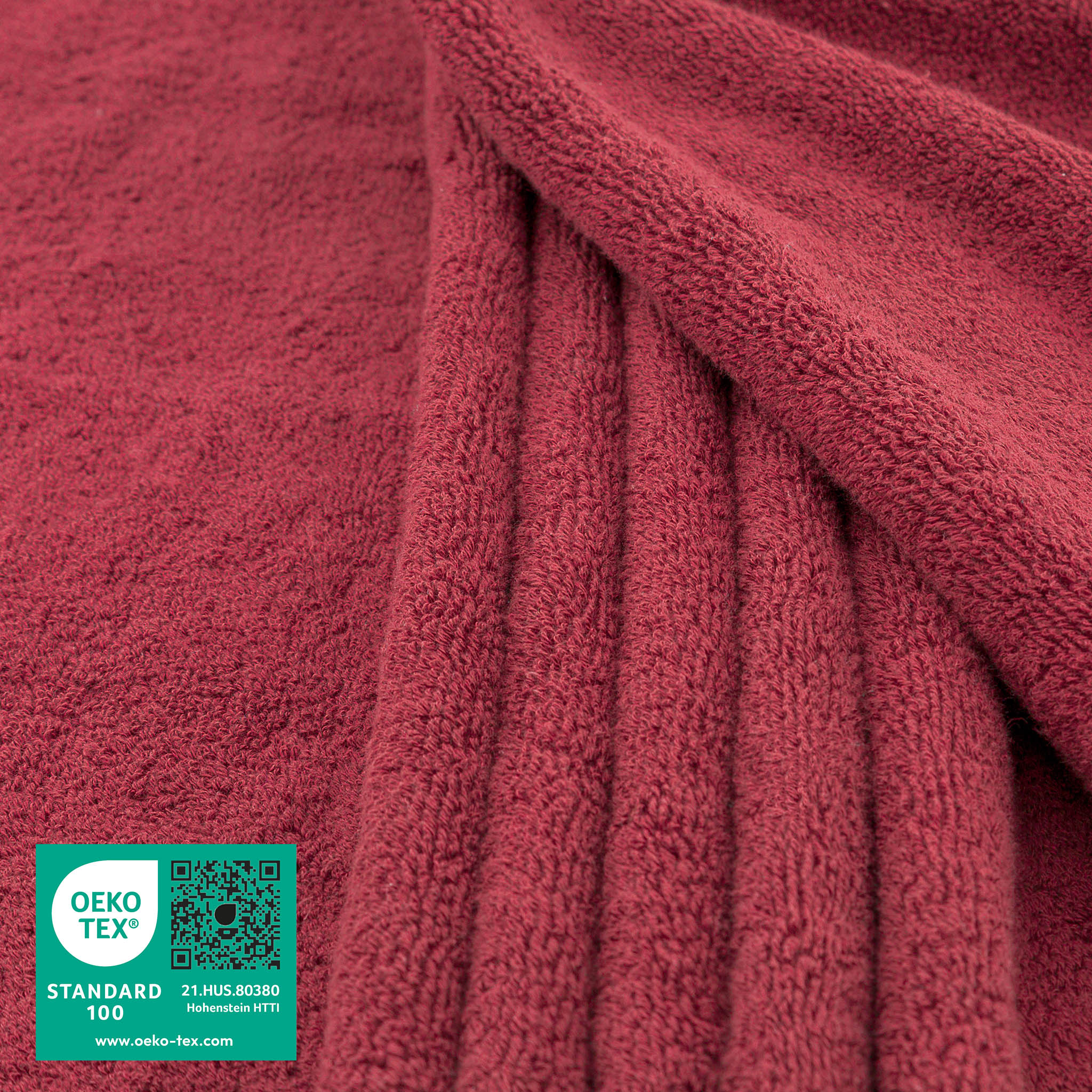 American Soft Linen 100% Ring Spun Cotton 40x80 Inches Oversized Bath Sheets bordeaux-red-2