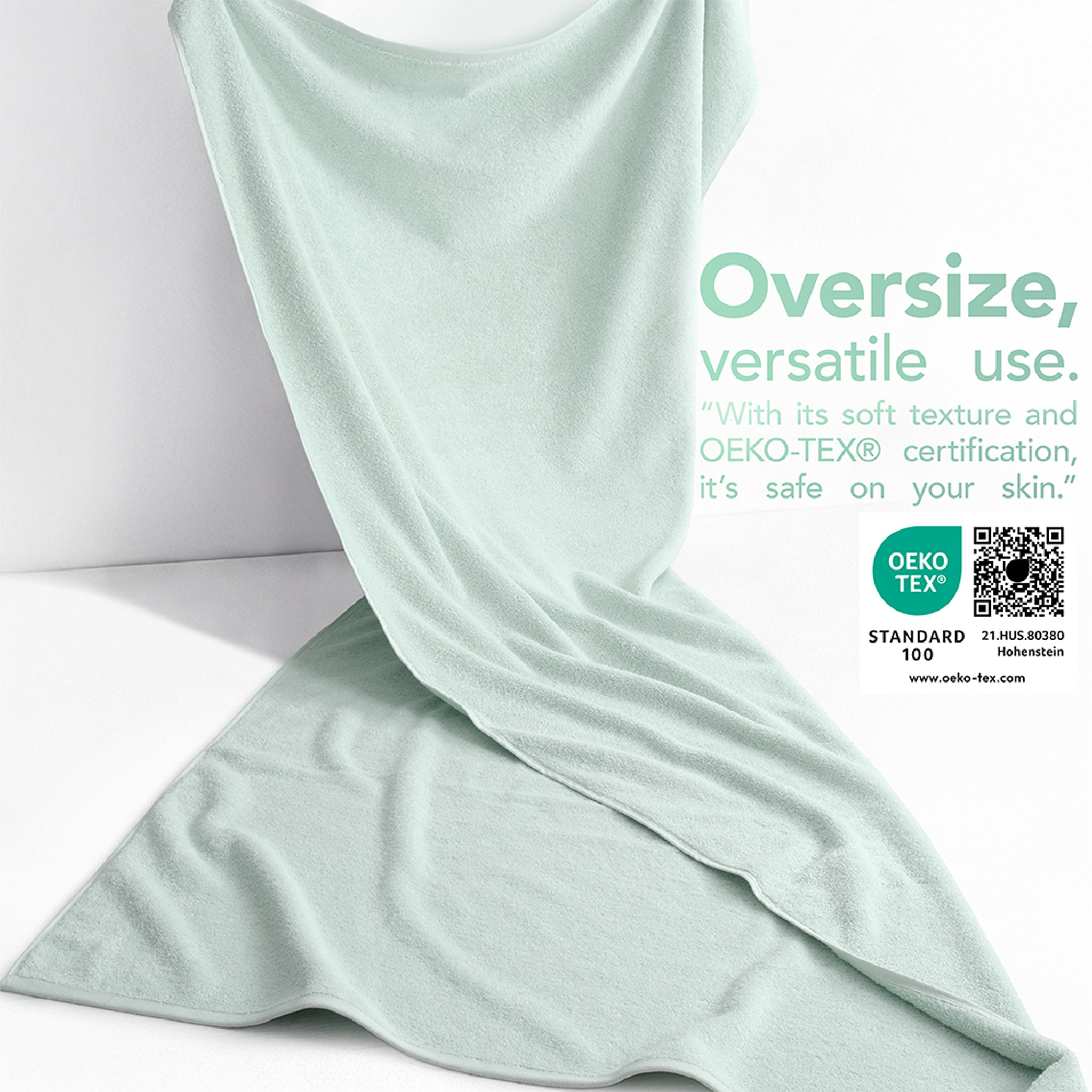 40x80 Inch Premium Bath Sheet OVERSIZED 100% Ring Spun Cotton, Luxury, Maximum Softness, Extra Large Bath Towel